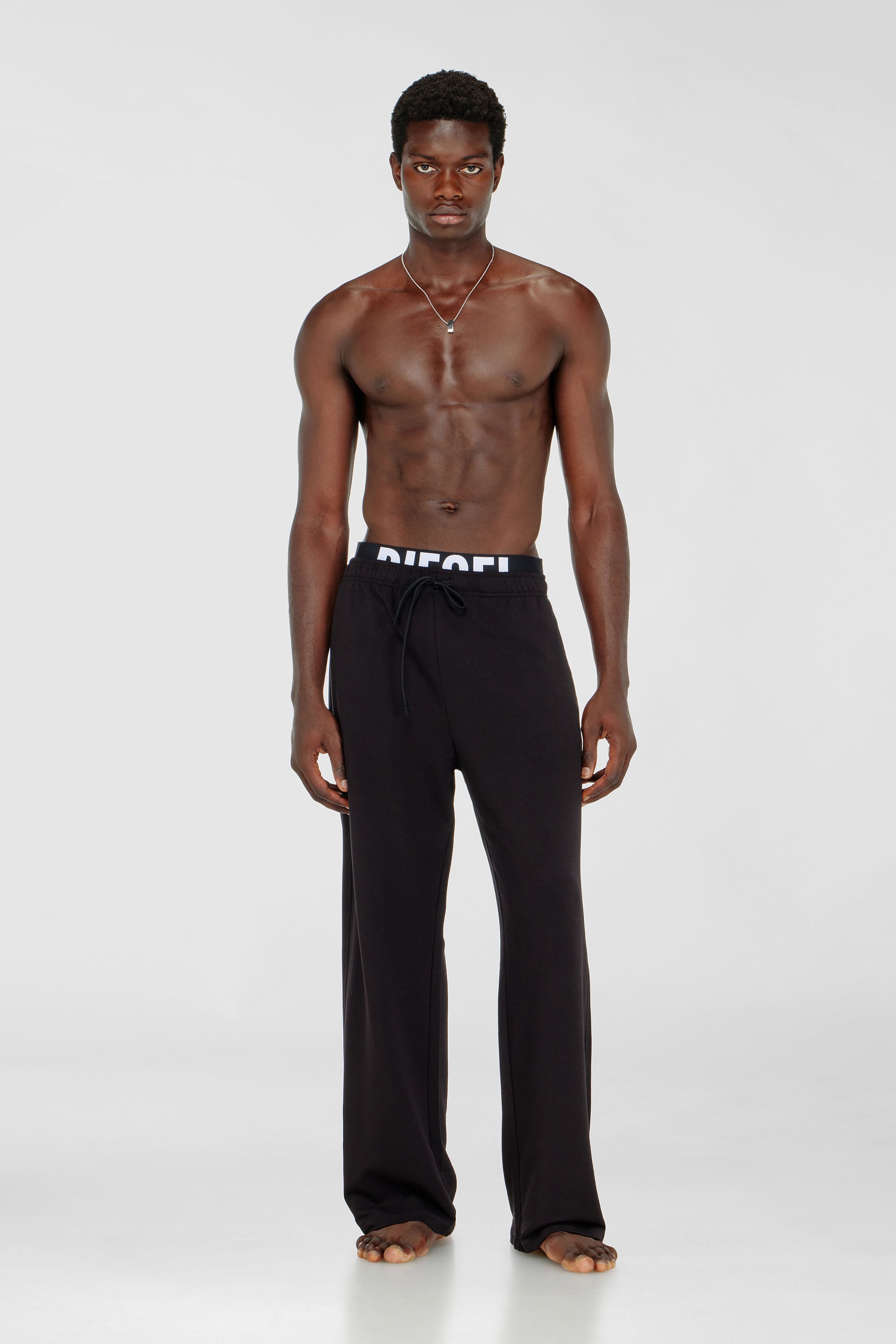Diesel - BRADLEY-D-POP, Herren Hose aus Baumwolle mit Diesel-Logobund in Schwarz - 2