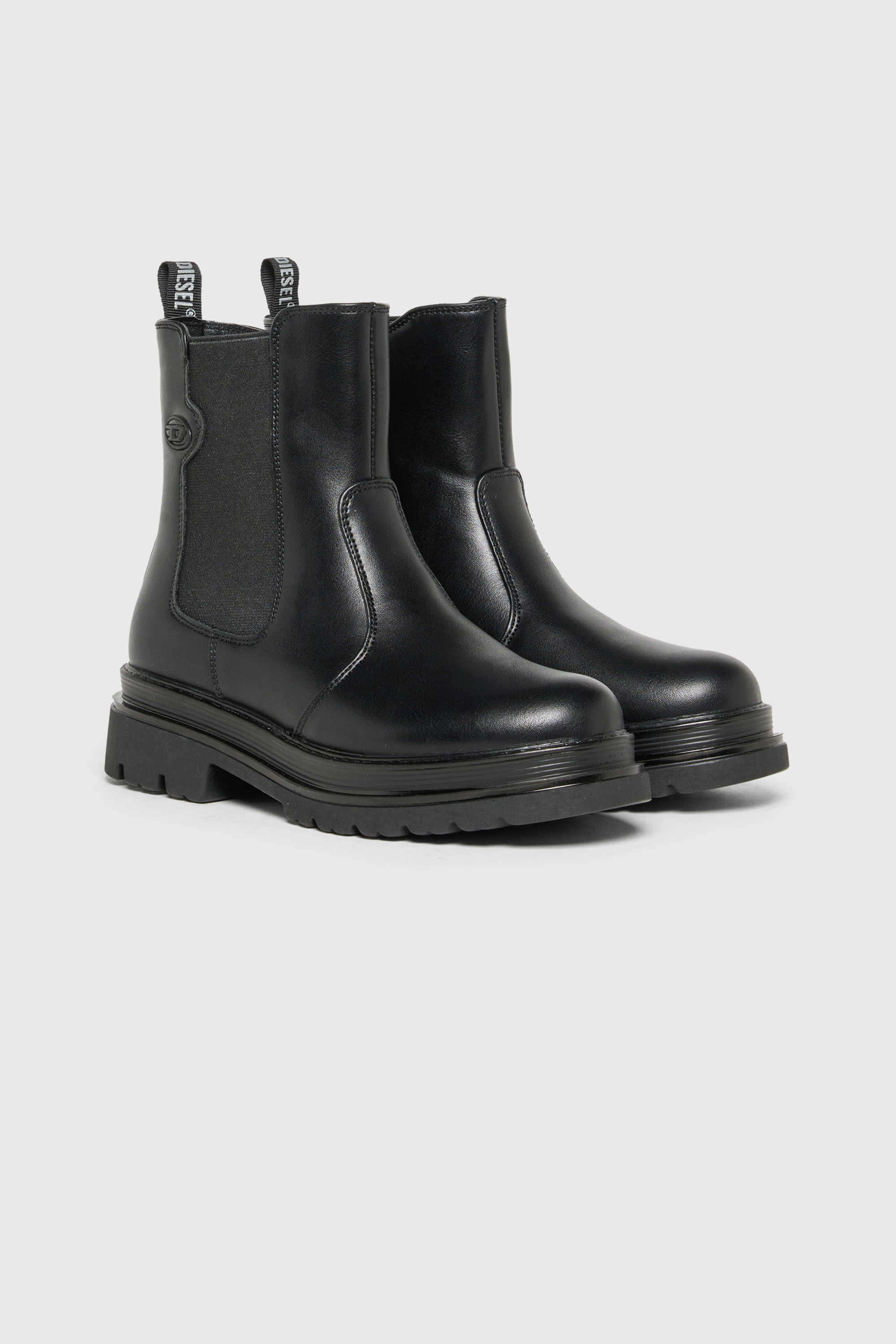 Diesel - D-VYNCOUN, Unisex D-Vyncoun - Chelsea Boots mit Oval D Logo in Schwarz - 2