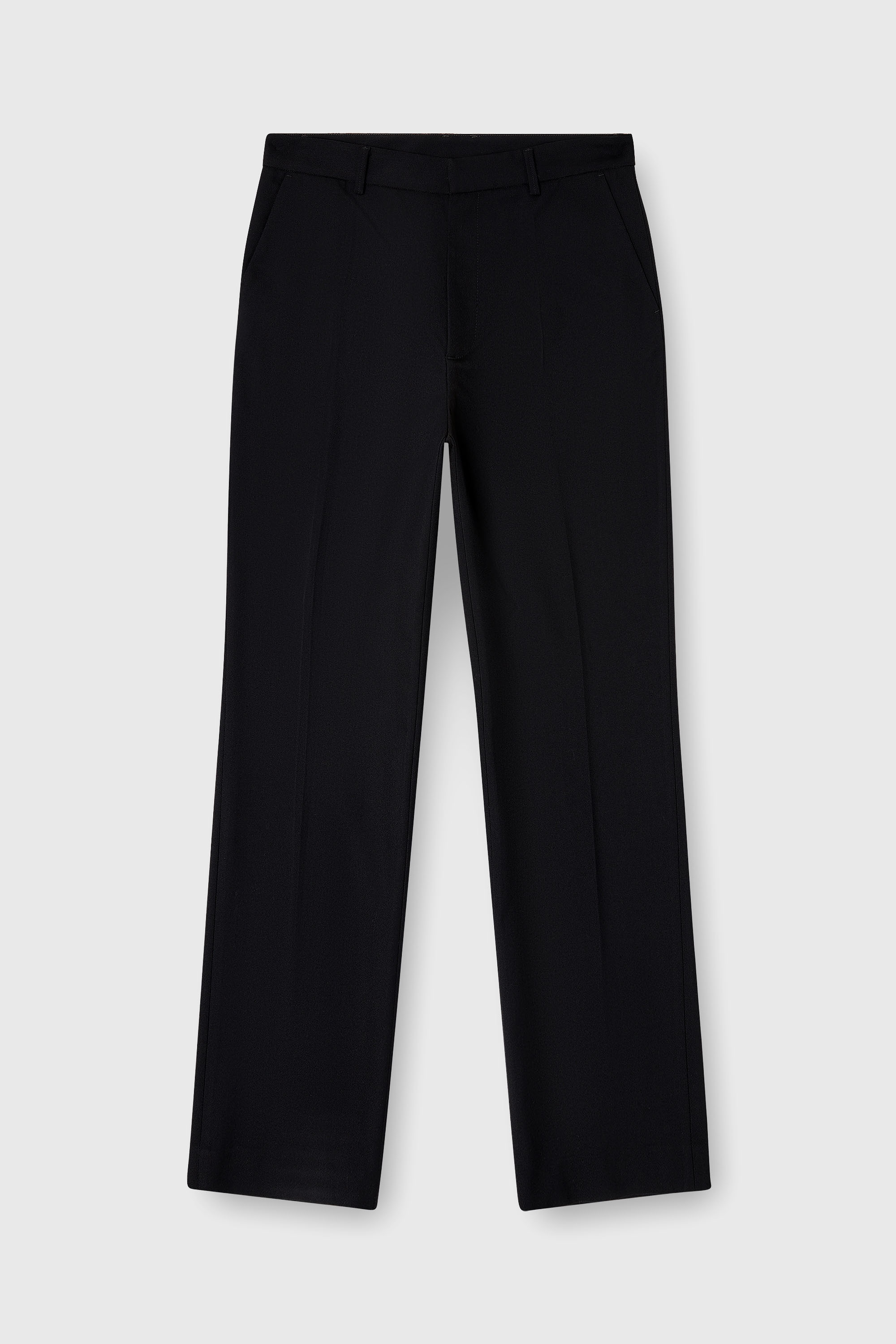 Diesel - P-AM-EPCI, Man's Wool-blend trousers with metal tag in Black - 2