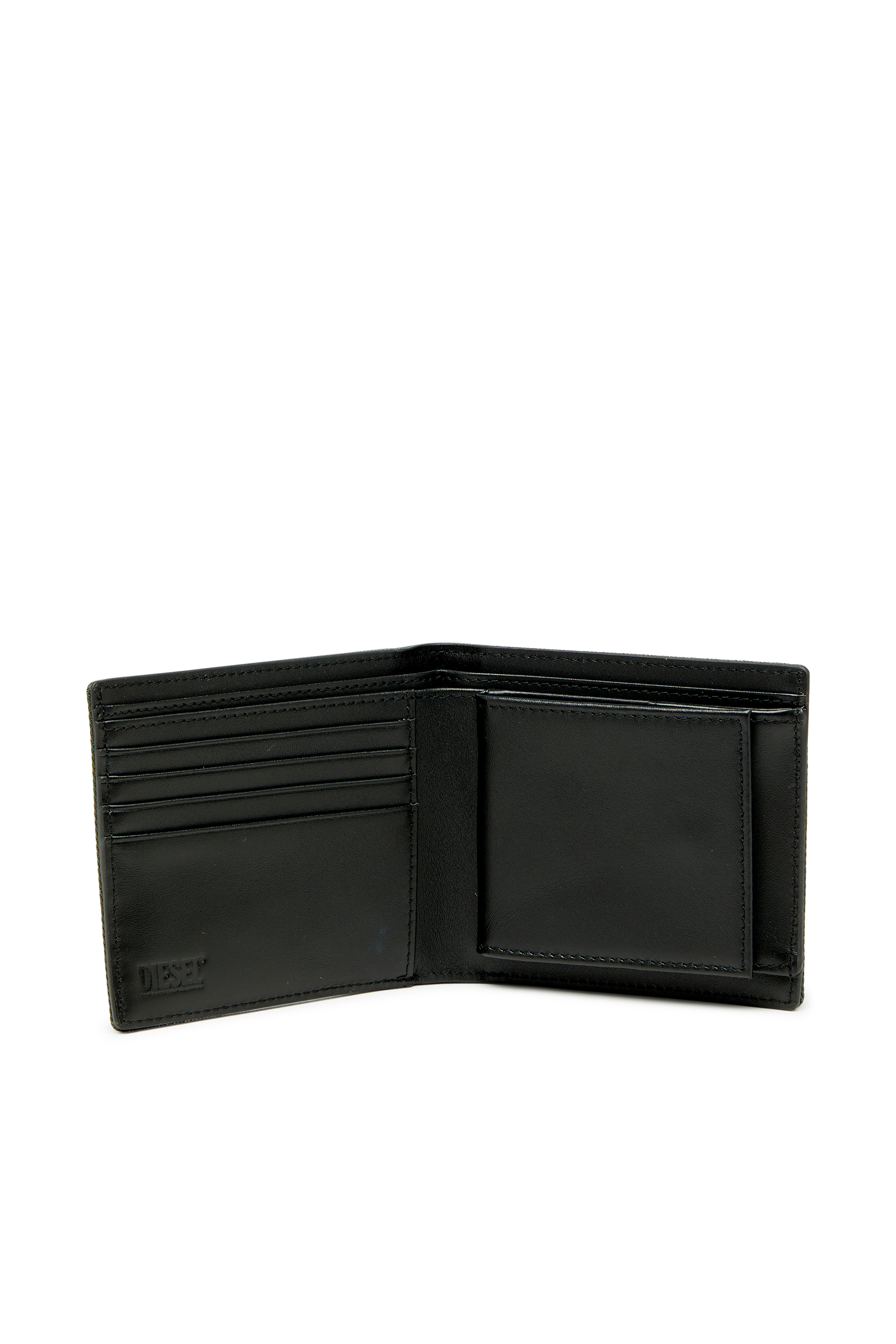 Diesel - D-PACK BI FOLD COIN 3D, Herren Kleine Bi-Fold mit Diesel patch in Gr&uuml;n - 3