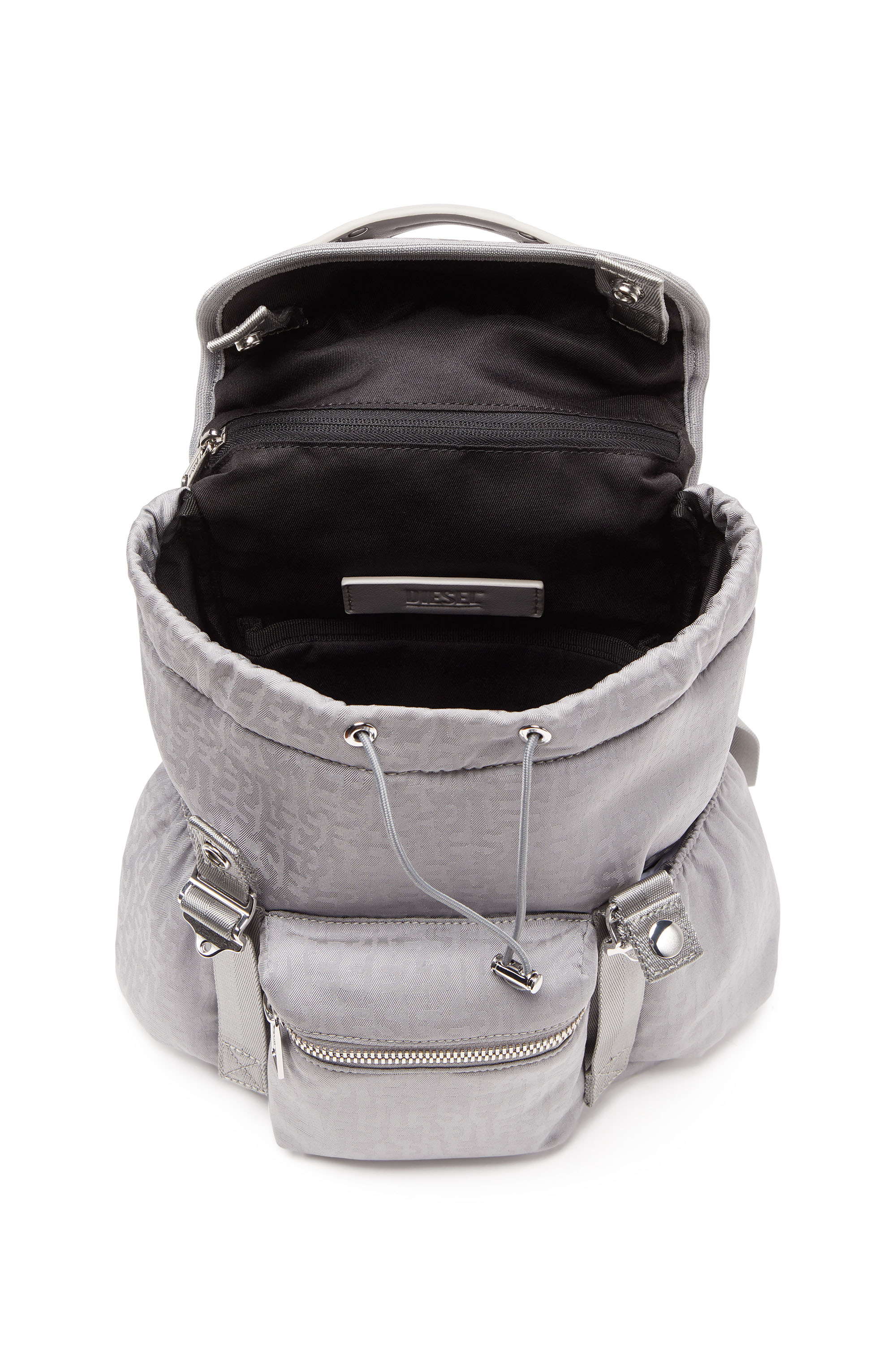 Diesel - NYLON MONO BACKPACK S X, Grau - Image 4