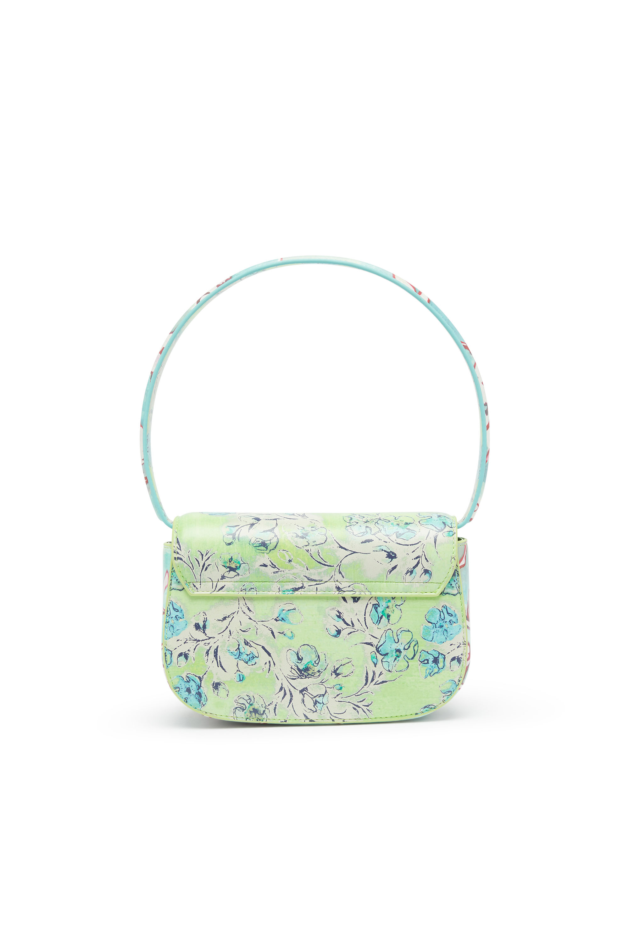 Diesel - 1DR, Damen 1DR-Ikonische Schultertasche mit Blumenmuster in Gr&uuml;n - 2