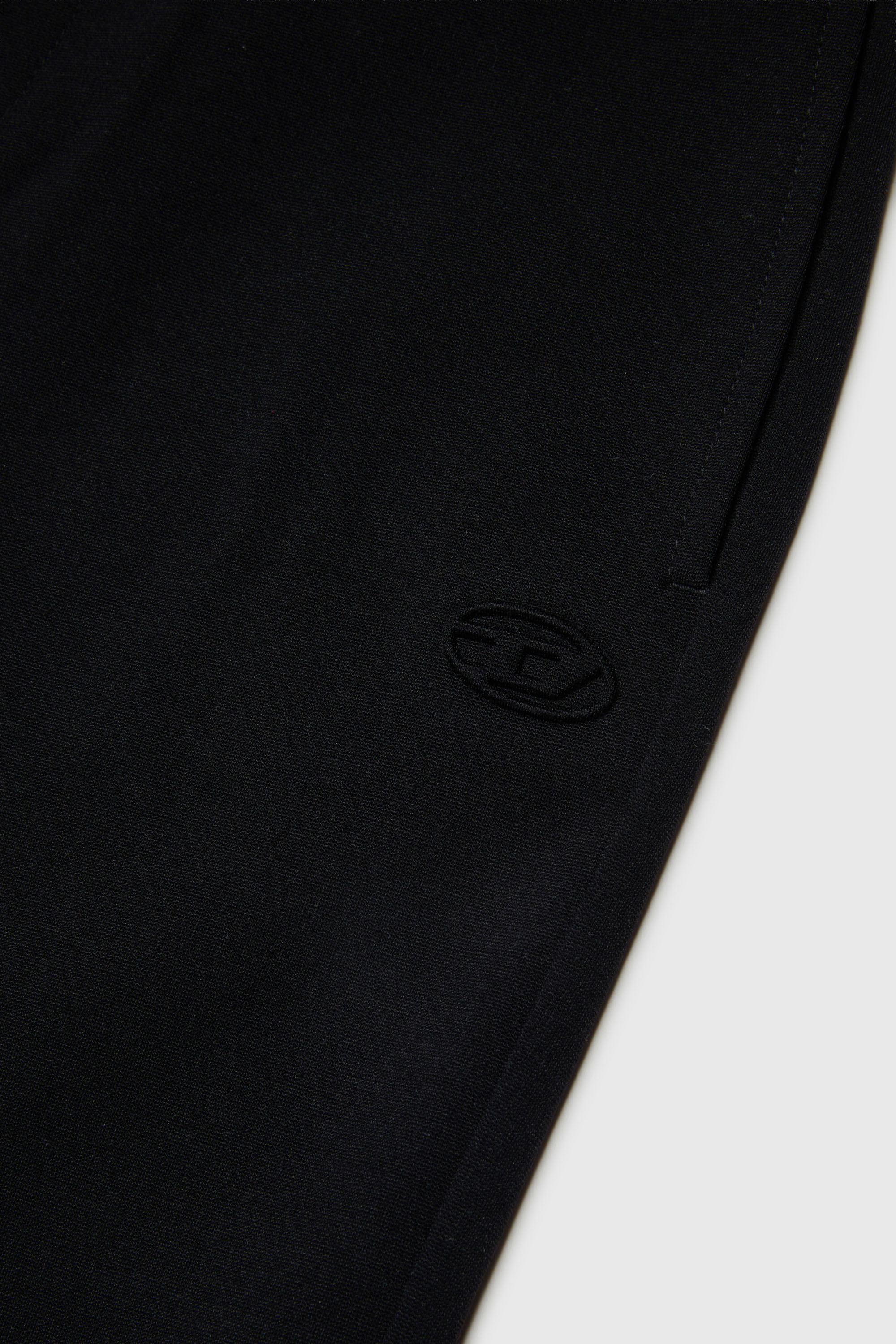 Diesel - PMILX, Damen Ausgestellte Hose aus kompaktem Stretchstoff in Schwarz - 4