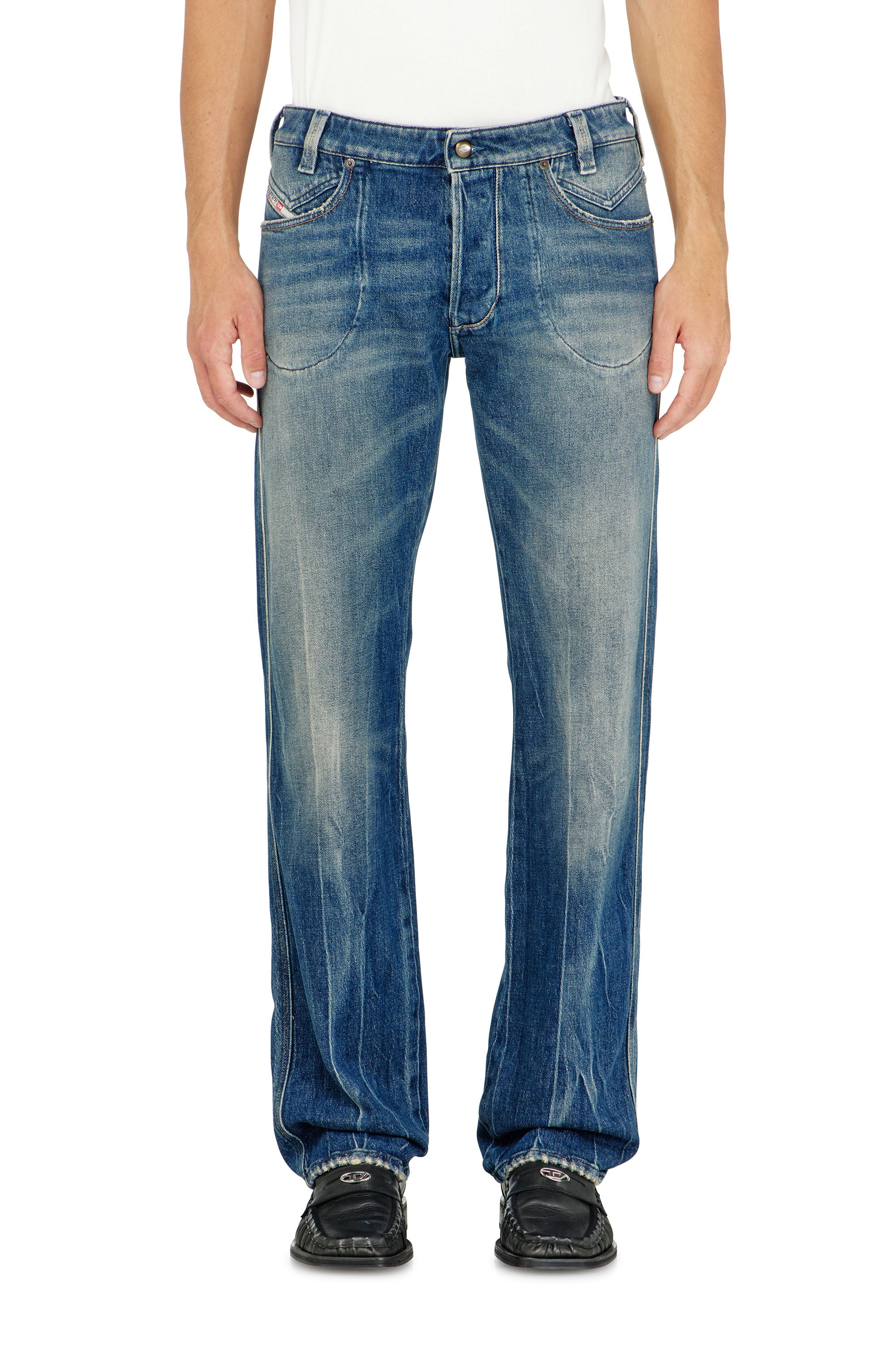 Diesel - Herren Regular Jeans 1985 Larkee 09Q27, Mittelblau - 1