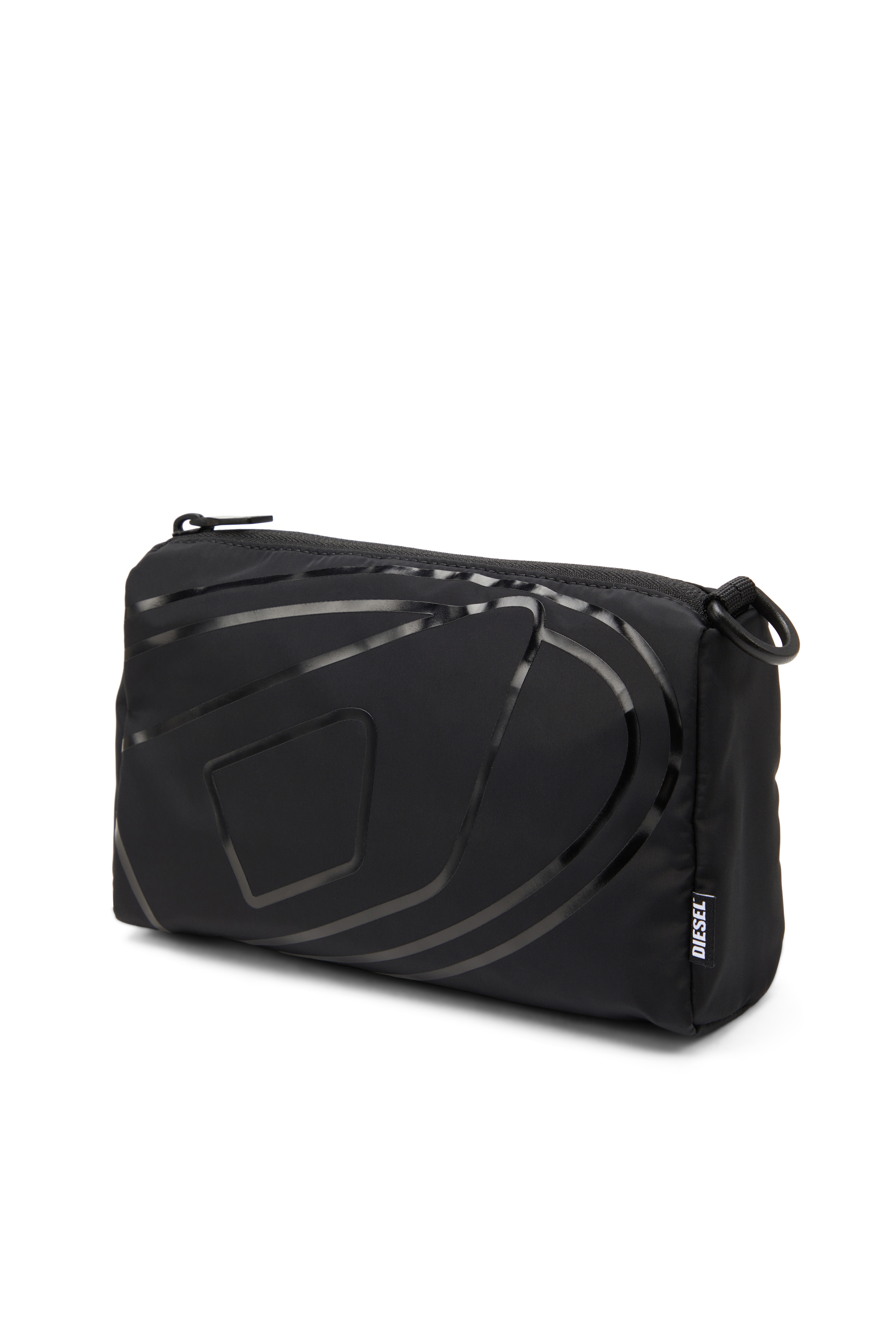 Diesel - DRAPE POUCH, Herren Pouch aus Nylon mit Oval D-Print in Schwarz - 5