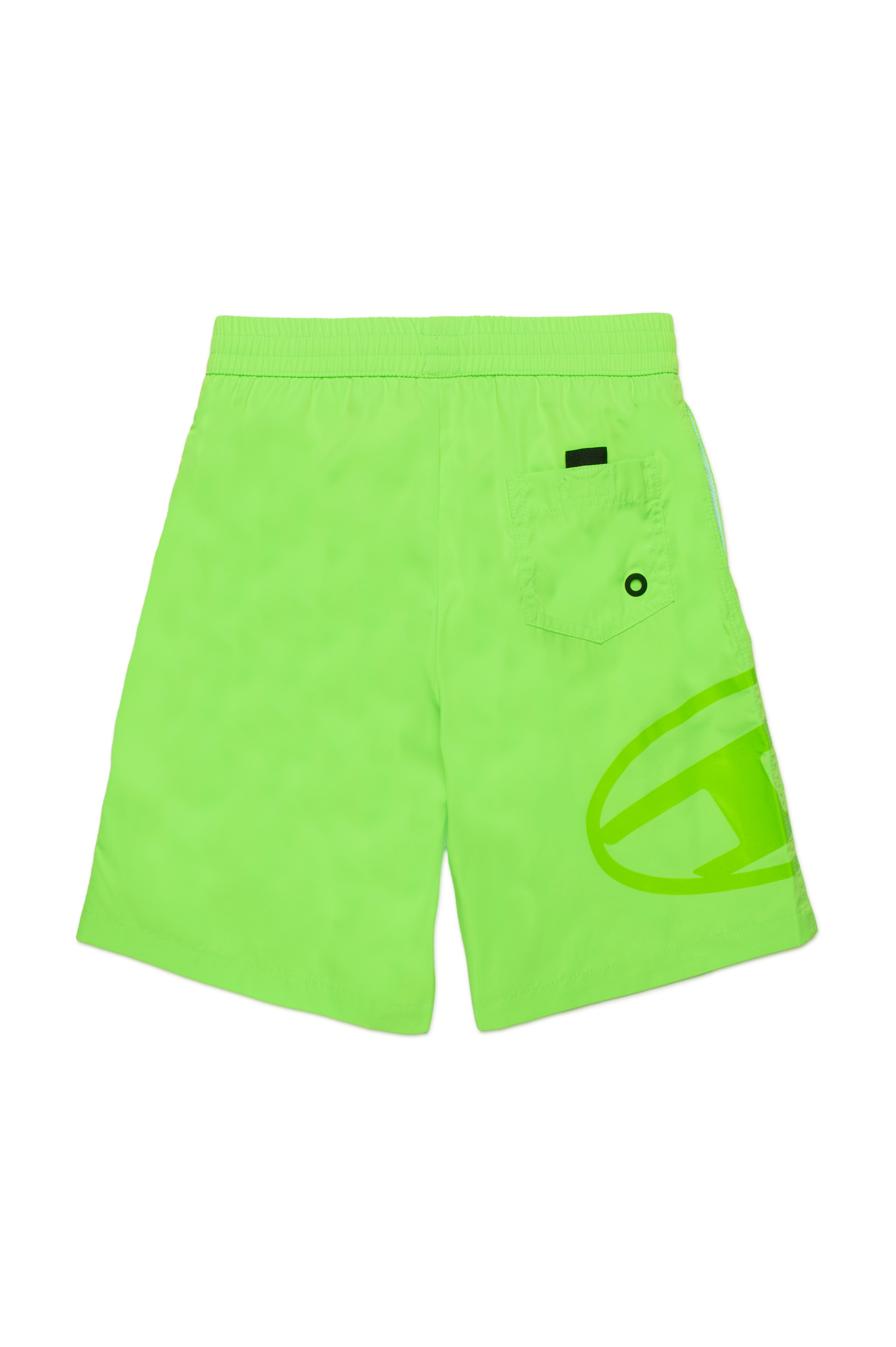 Diesel - MIPRUL, Herren Badeshorts mit farbgleichem Oval D-Logo in Neongrün - 2