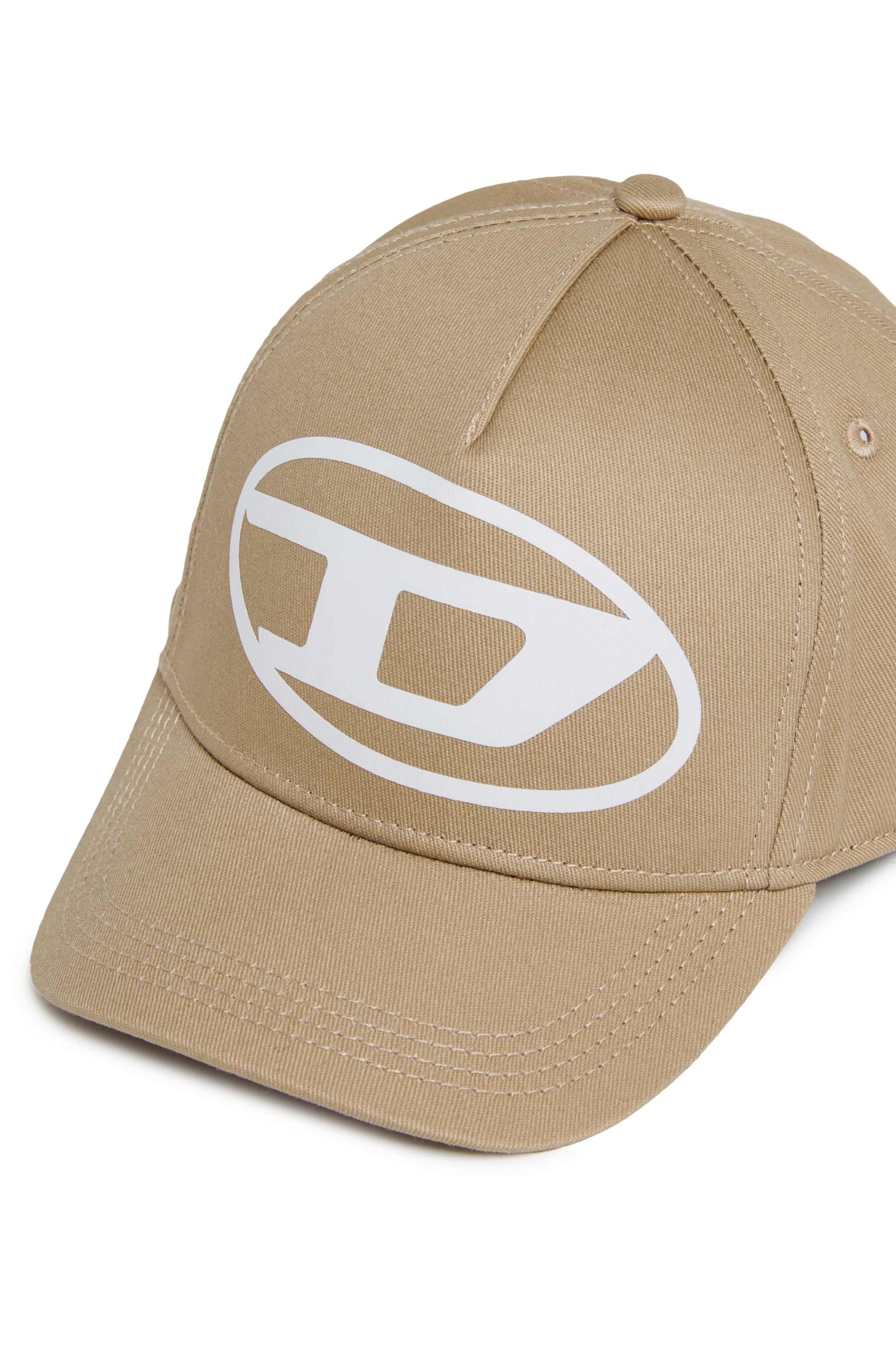 Diesel - FLIMO, Man's Baseball cap with Oval D logo print in Brown - 3