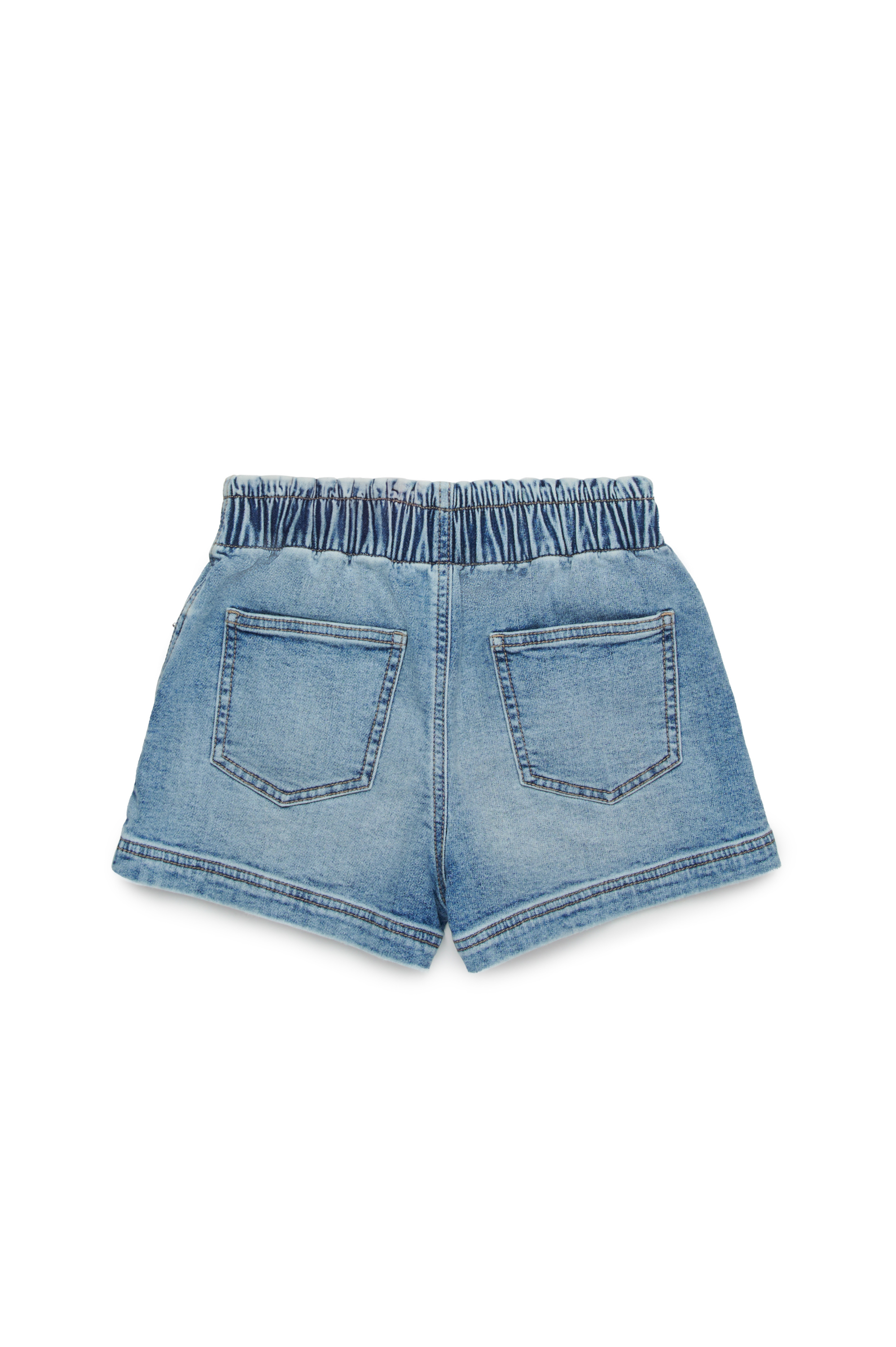 Diesel - PAMLIX JJJ, Damen Shorts aus vielgetragenem JoggJeans in Hellblau - 2