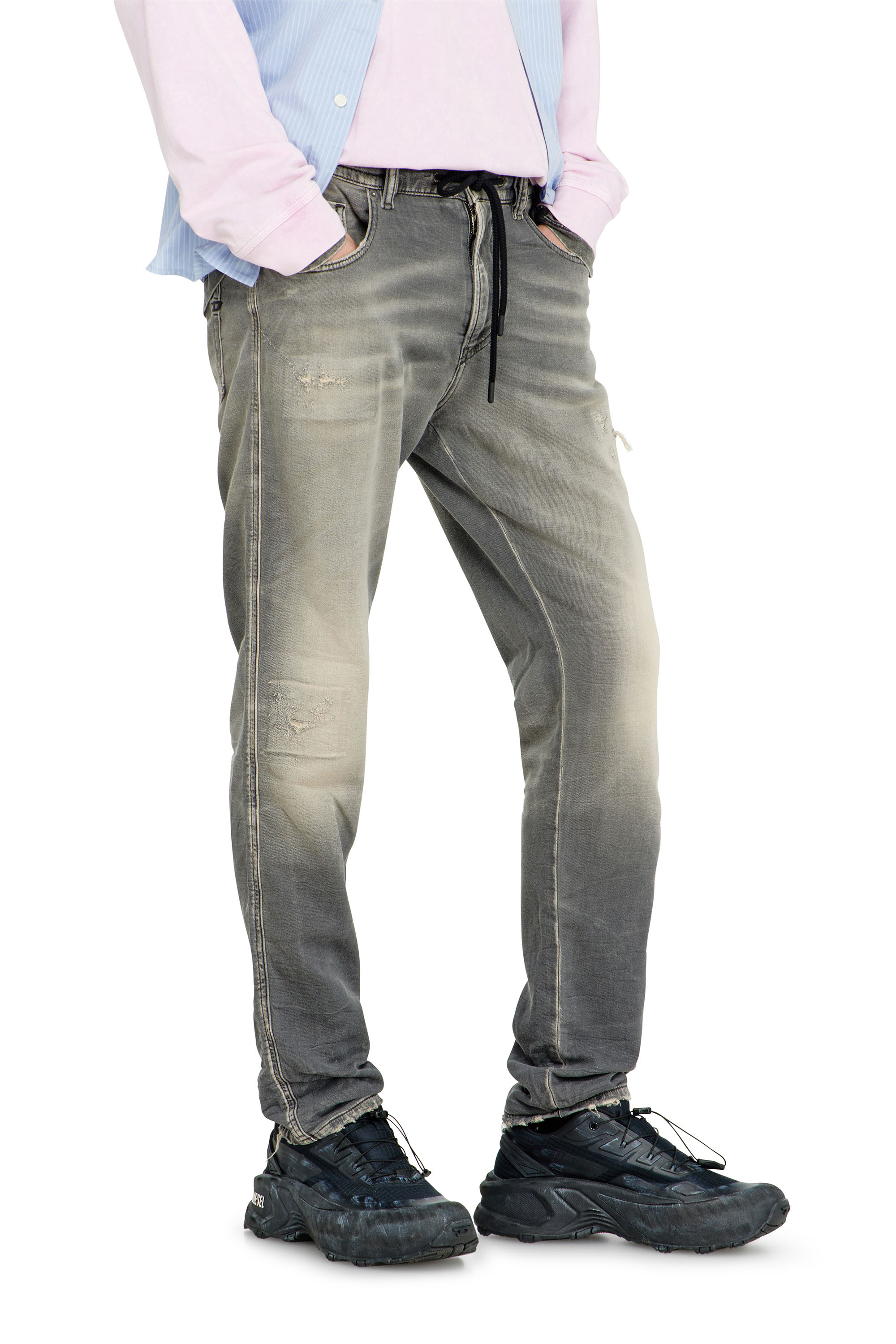 Diesel - Herren Slim 2062 D-Strukt Joggjeans&reg; 068UH, Hellgrau - 4