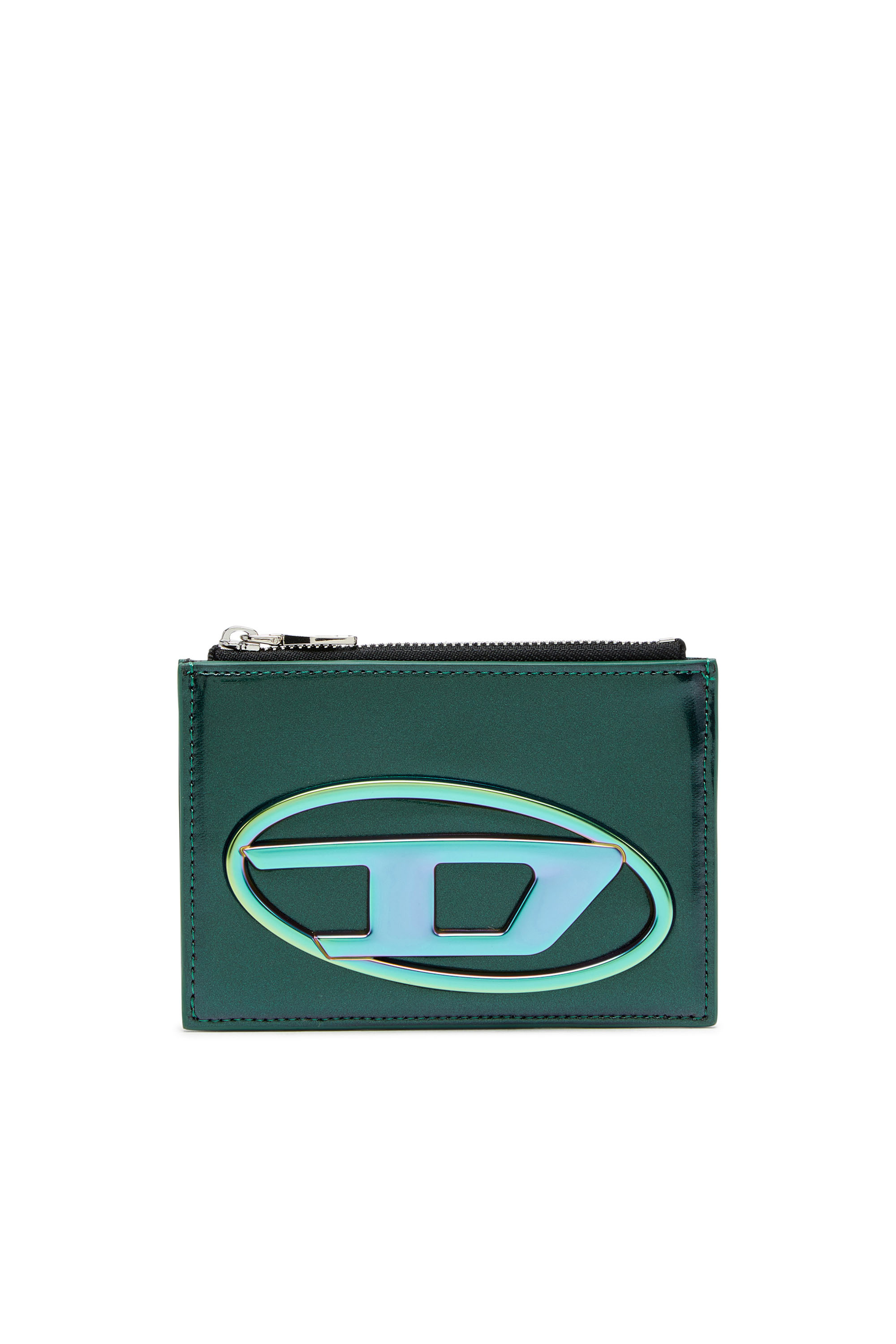 Diesel - 1DR CARD HOLDER I, Damen Schillerndes Kartenetui in Grün/Blau - 1