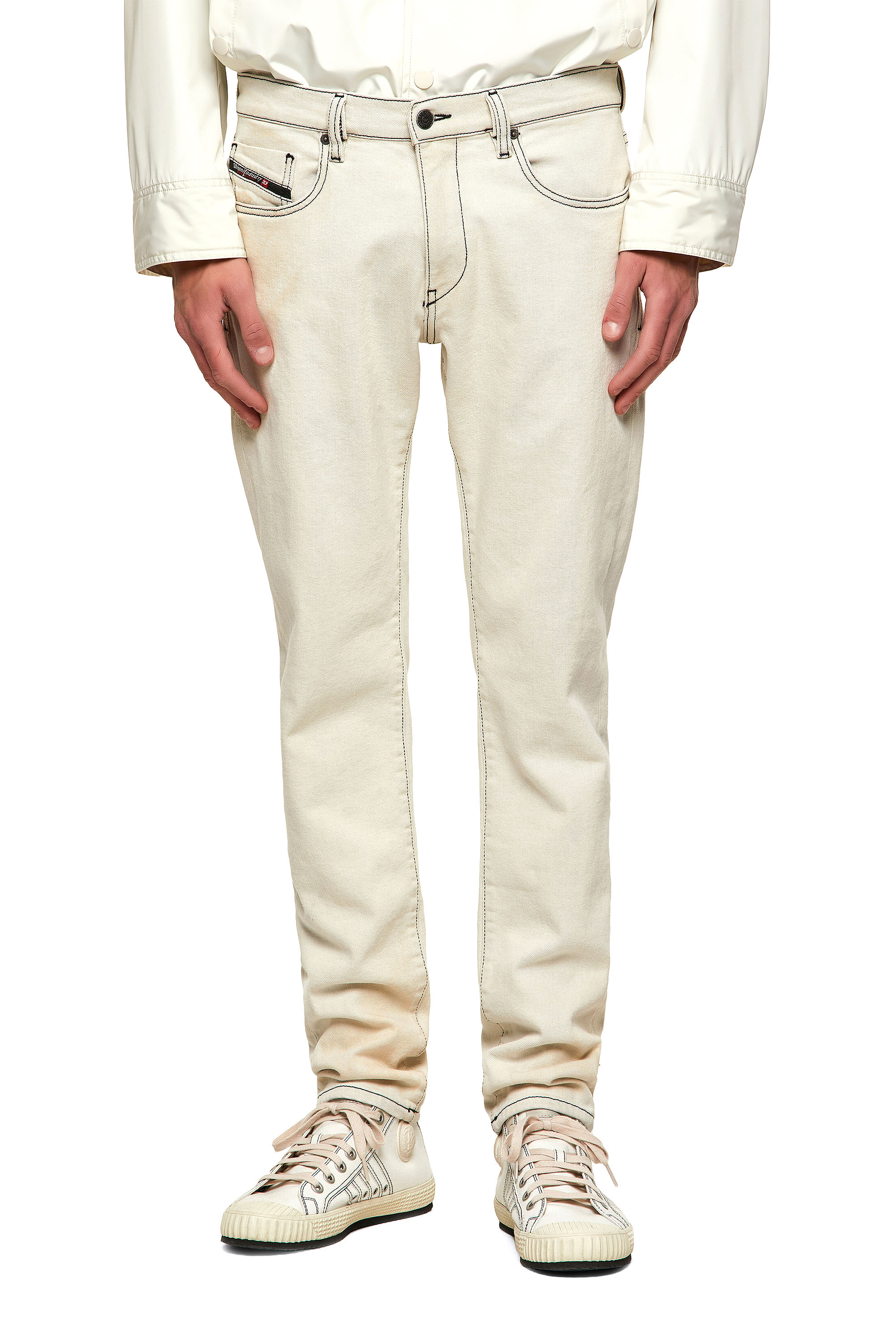 D-Strukt 09A52, Weiß - Jeans