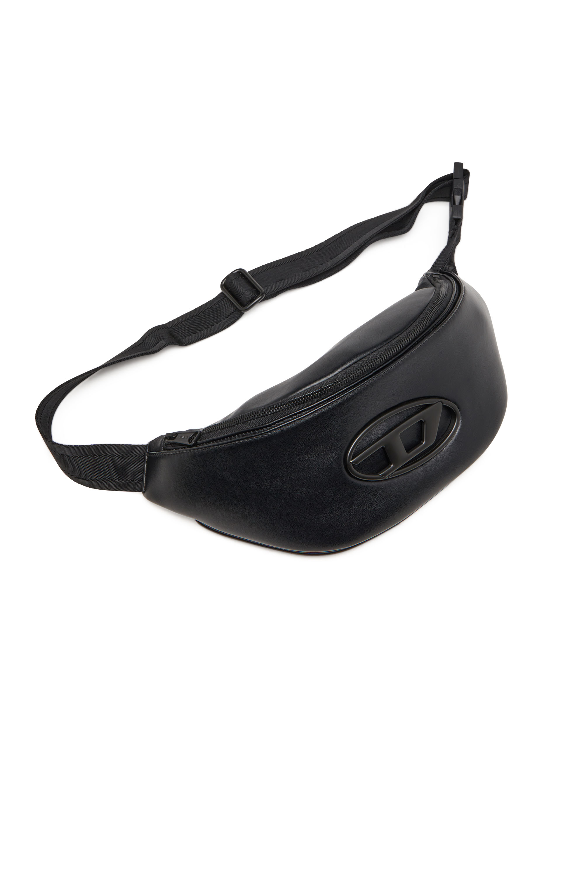 Diesel - HOLI-D BELT BAG M, Unisex Gürteltasche aus PU und Neopren in Schwarz - 5