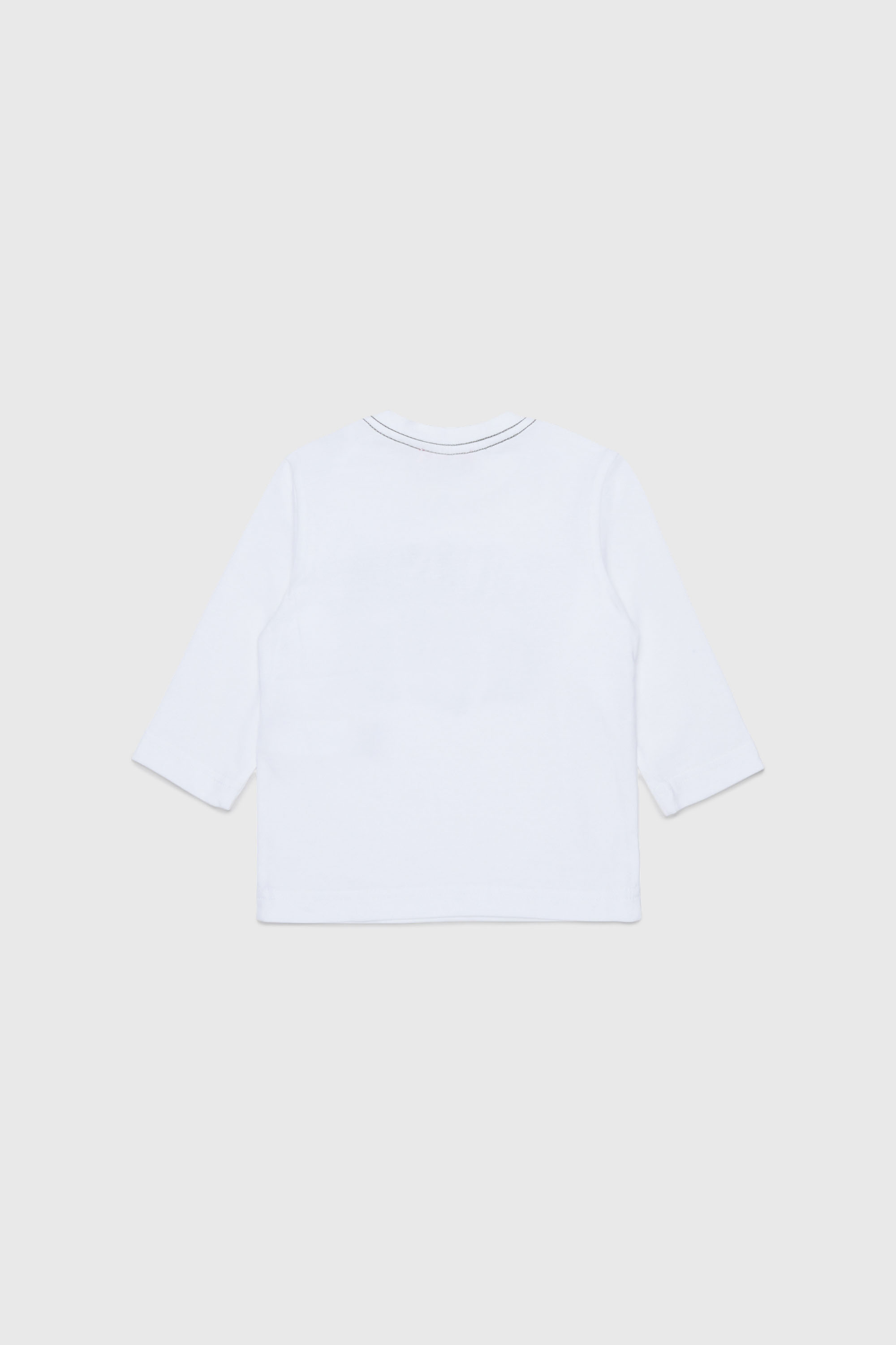 Diesel - TBANB, Herren Langarm-T-Shirt mit Logo-Print in Wei&szlig; - 2