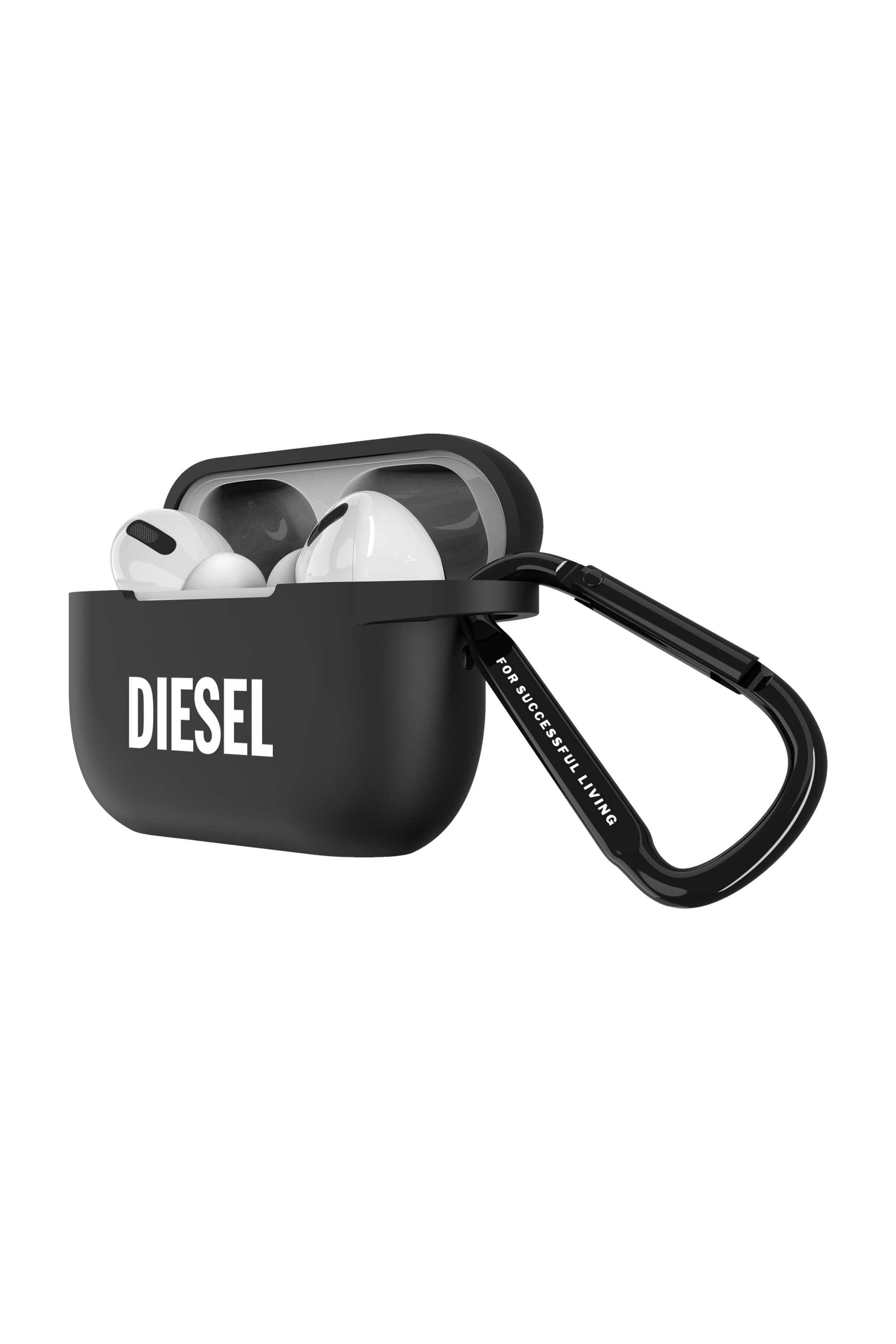 Diesel - 52955 AIRPOD CASE, Unisex Silikon Airpod-Etui für airpods Pro/Pro 2 in Schwarz - 3