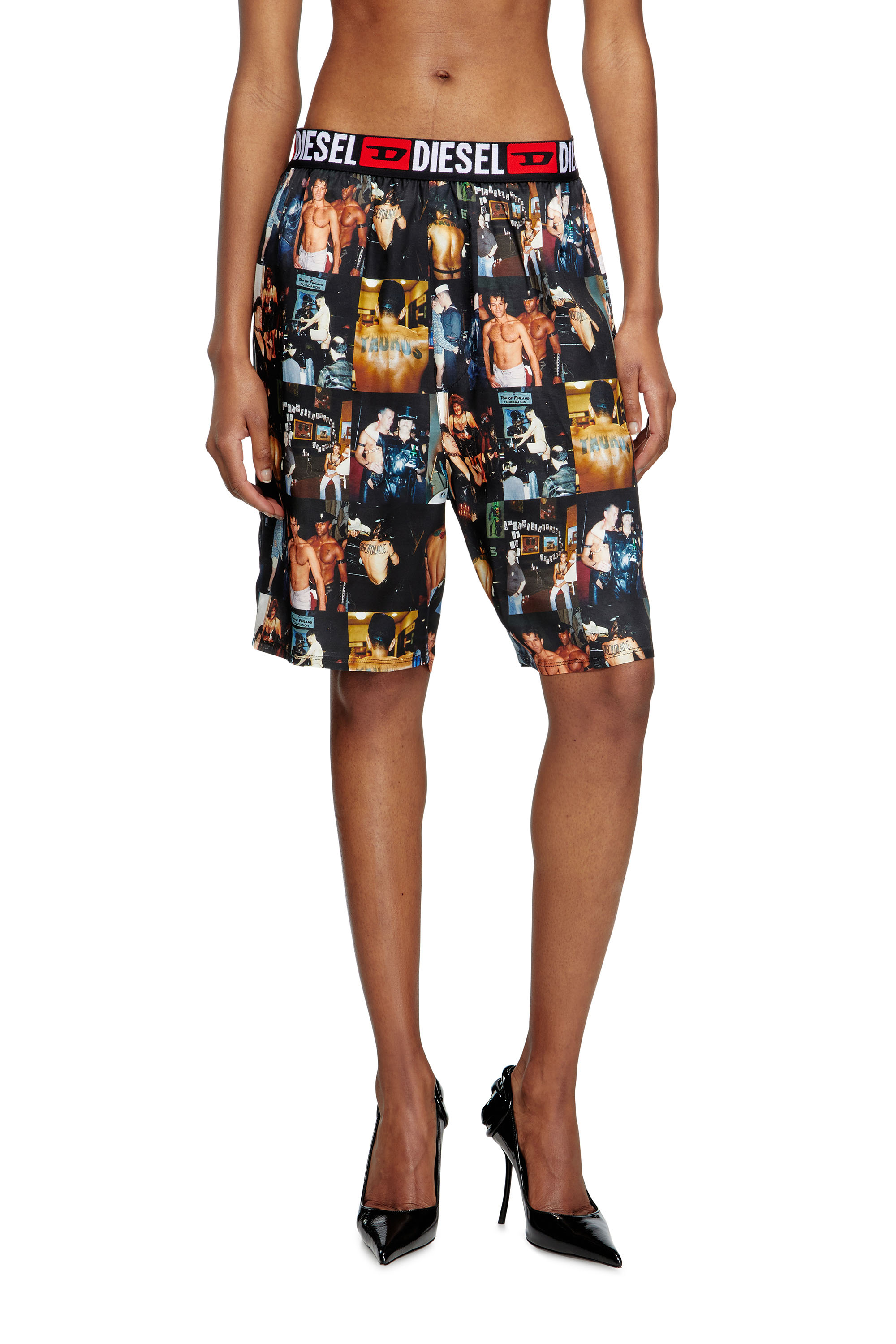 Diesel - PR-P-TOLL-SHOR-TOM25, Unisex Bowling-Hemd mit Grafik-Prints in Schwarz - 1