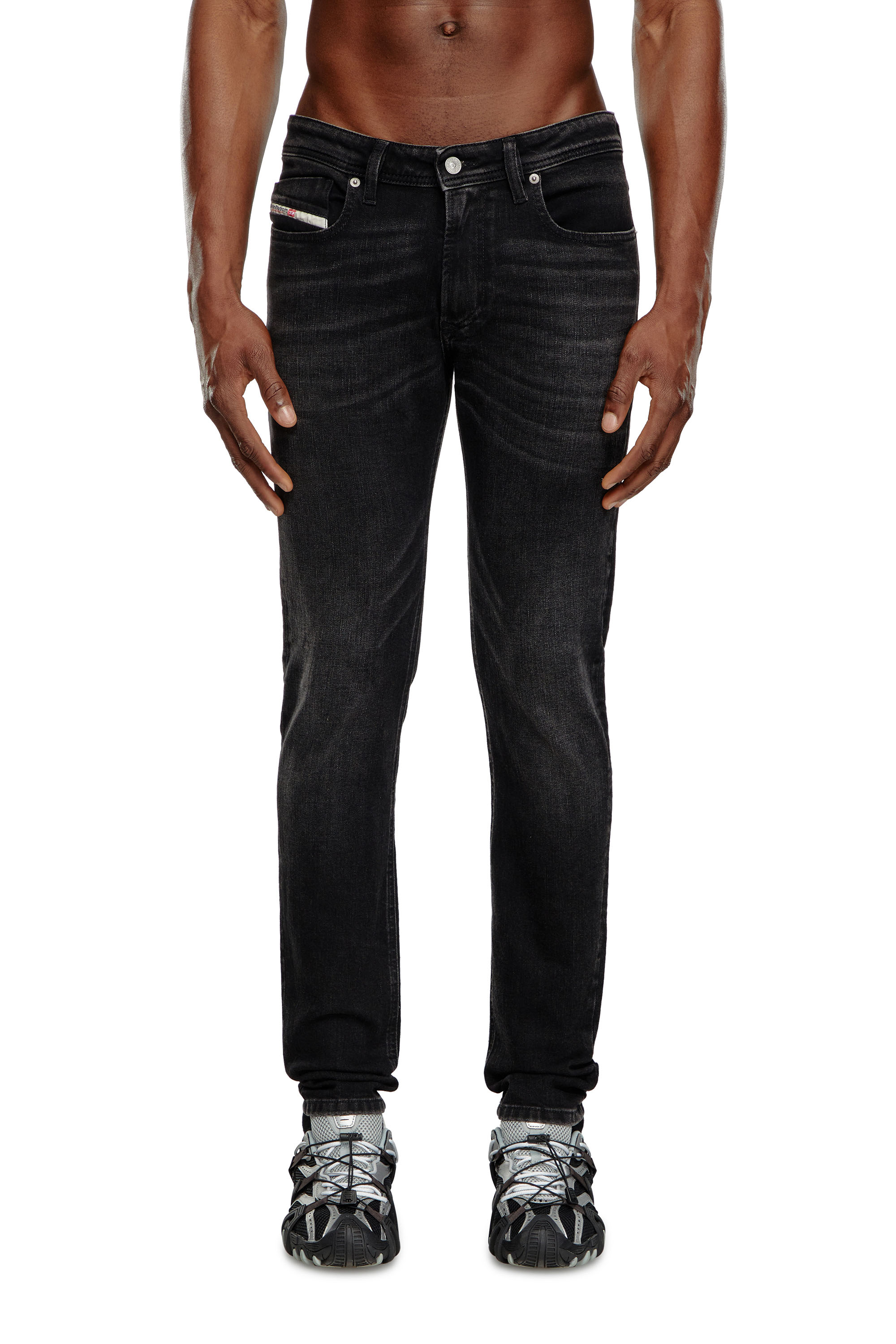 Diesel - Man Skinny Jeans 1979 Sleenker 0GRDA, Black/Dark grey - Image 2