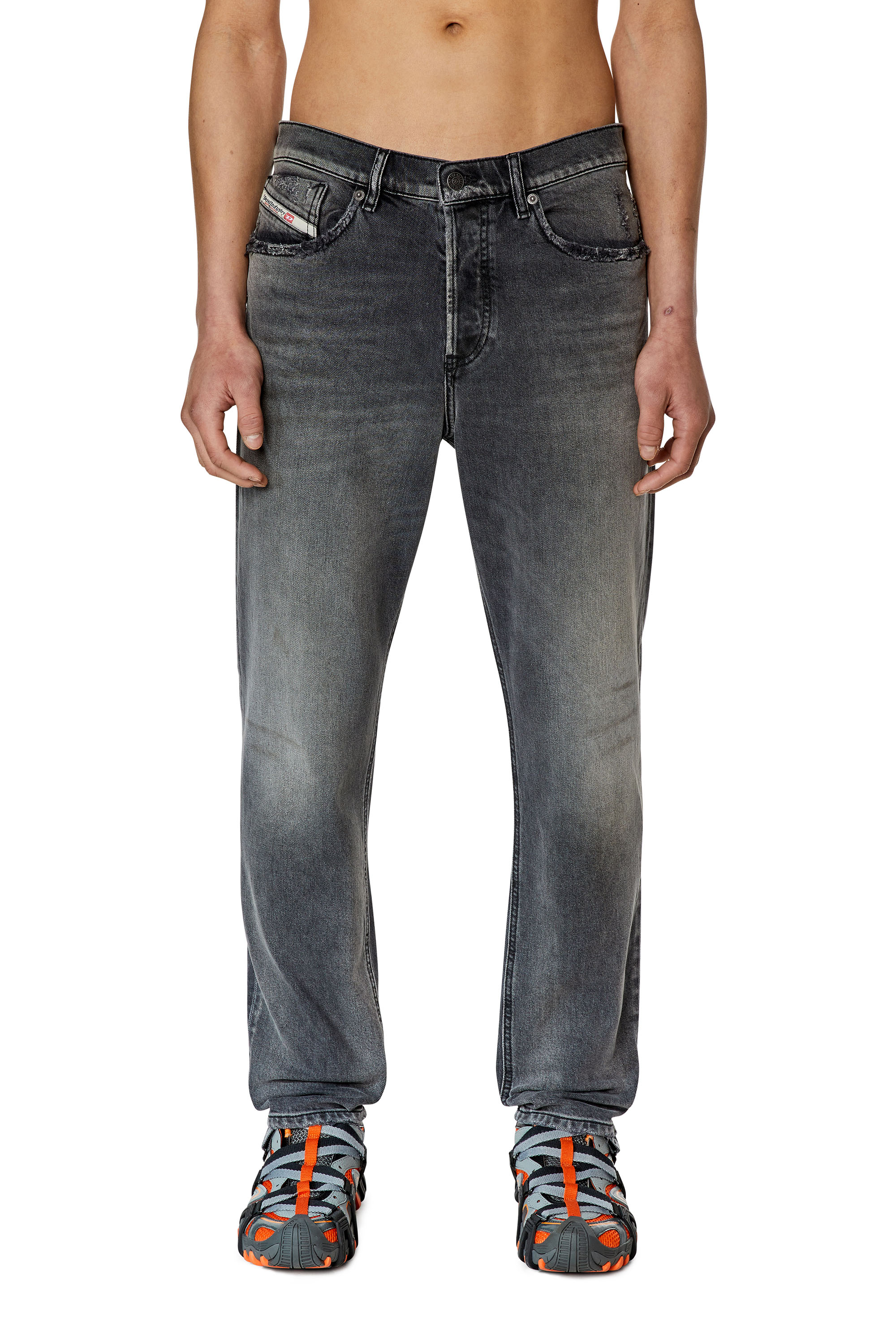 Diesel - 2005 D-Fining 09F17 Tapered Jeans, Schwarz/Dunkelgrau - Image 1