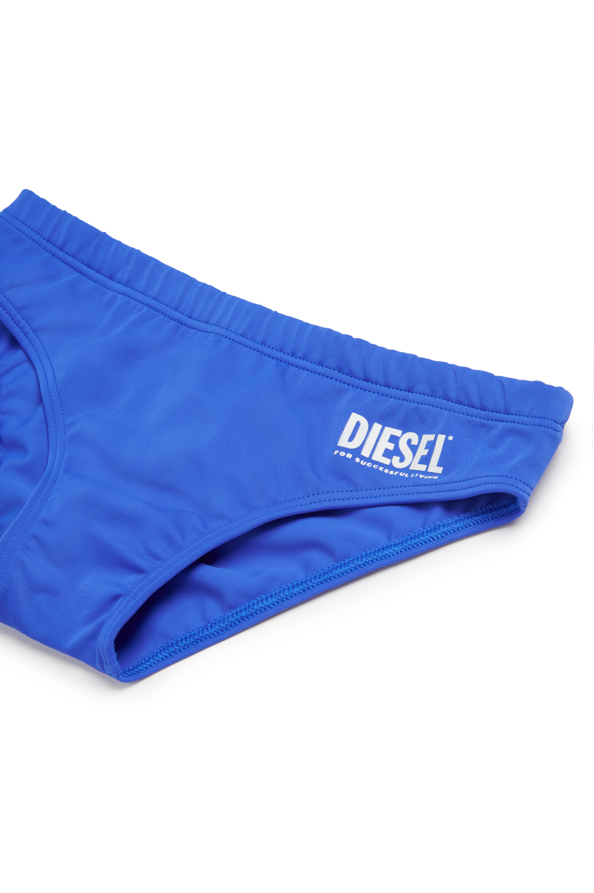 Diesel - MESP, Herren Bade-Hose mit Logo-Print in Blau - 3