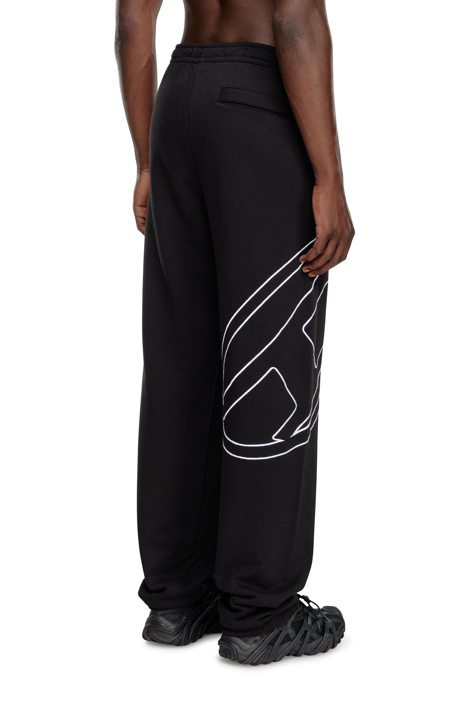 P-MARKY-MEGOVAL-D, Schwarz Diesel - P-MARKY-MEGOVAL-D, Herren Trackhose mit großem Oval D in Schwarz - 4
