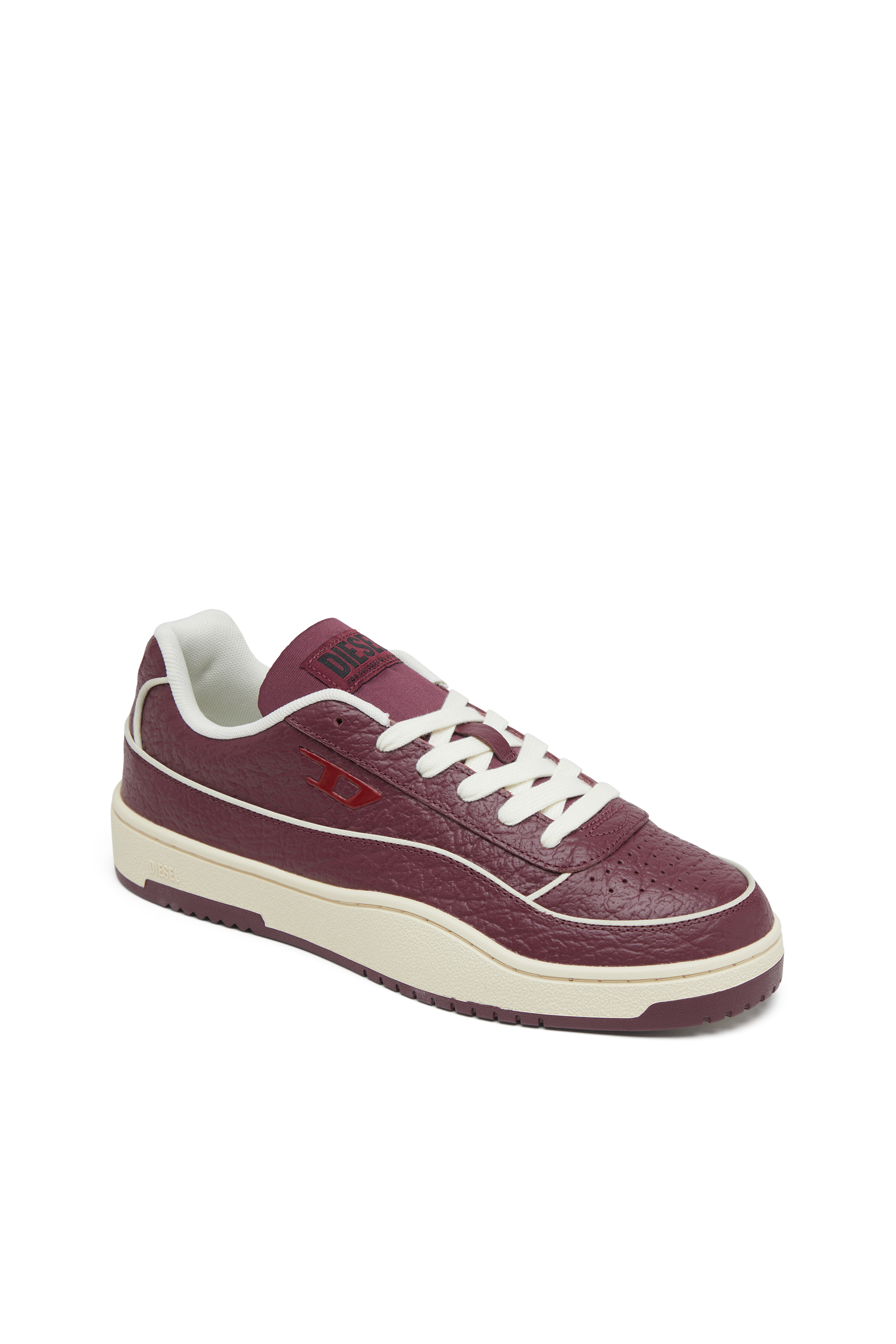 S-TRACKER-D LOW, Burgunderrot Diesel - S-TRACKER-D LOW, Herren S-Tracker-D-Sneakers aus strukturiertem Leder in Burgunderrot - 6