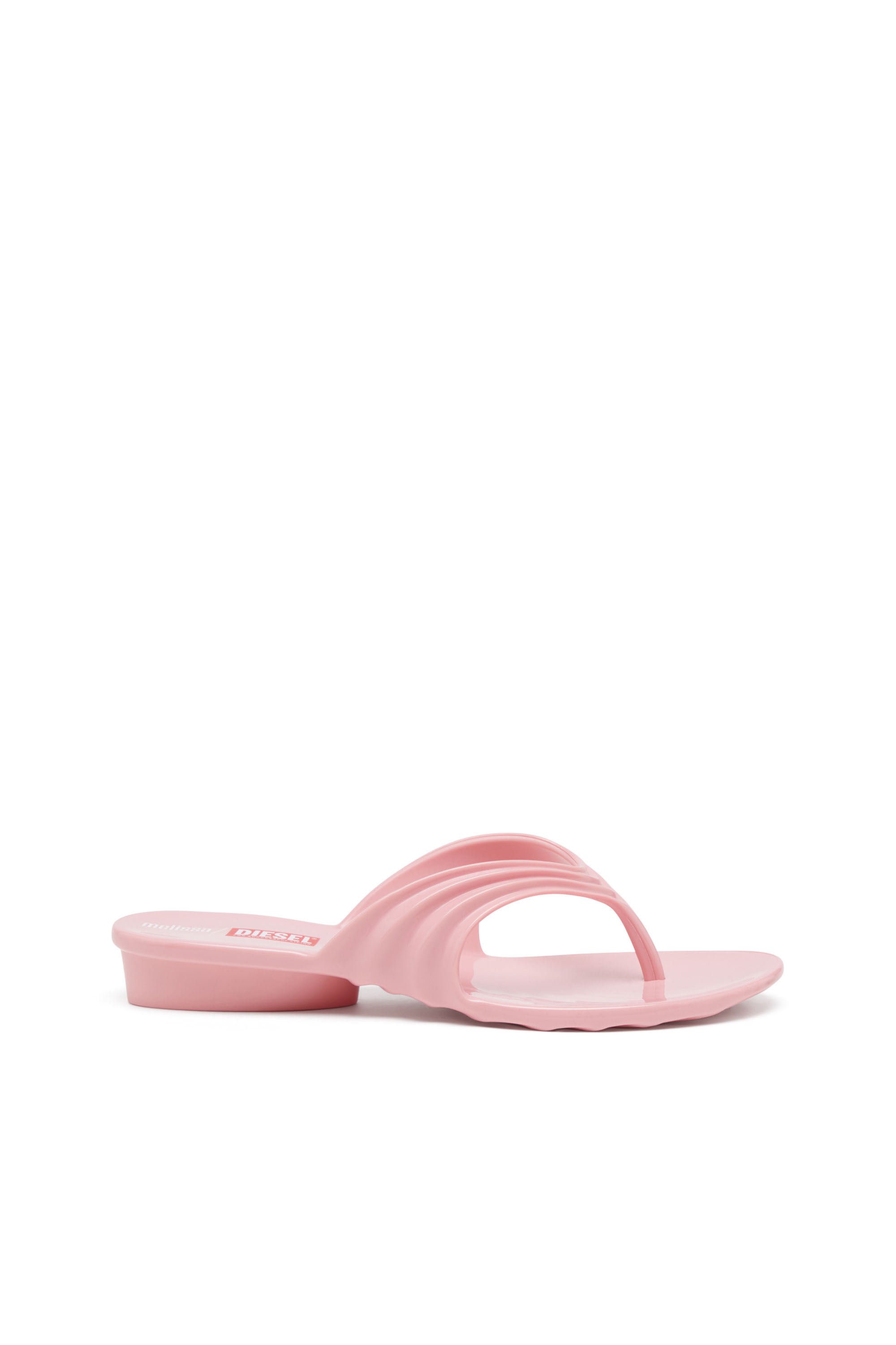 Diesel - MELISSA QUANTUM THONG, Damen K&uuml;nstlerisch gestaltete Flip-Flops aus Melflex&reg; in Rosa - 1