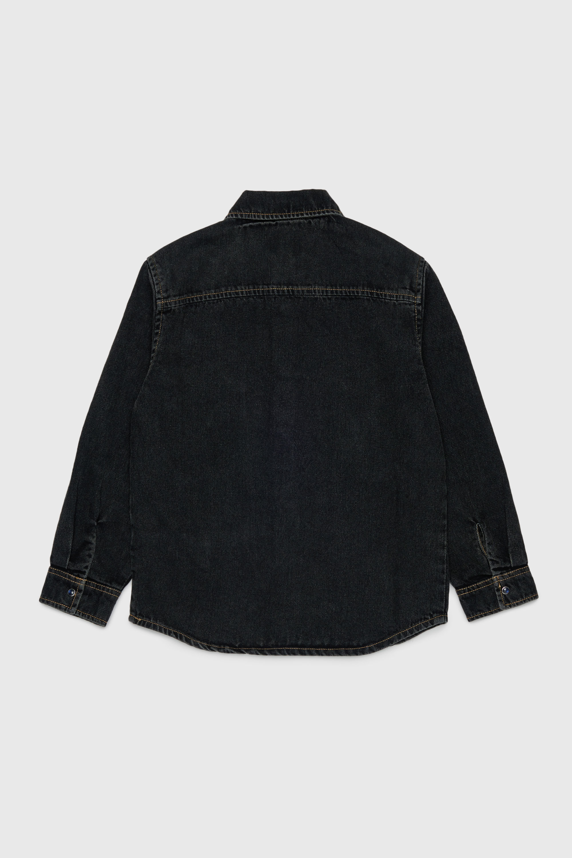 Diesel - CSIMPLY-OVER, Herren Denimhemd mit D-Logo-Stickerei in Schwarz/Dunkelgrau - 2