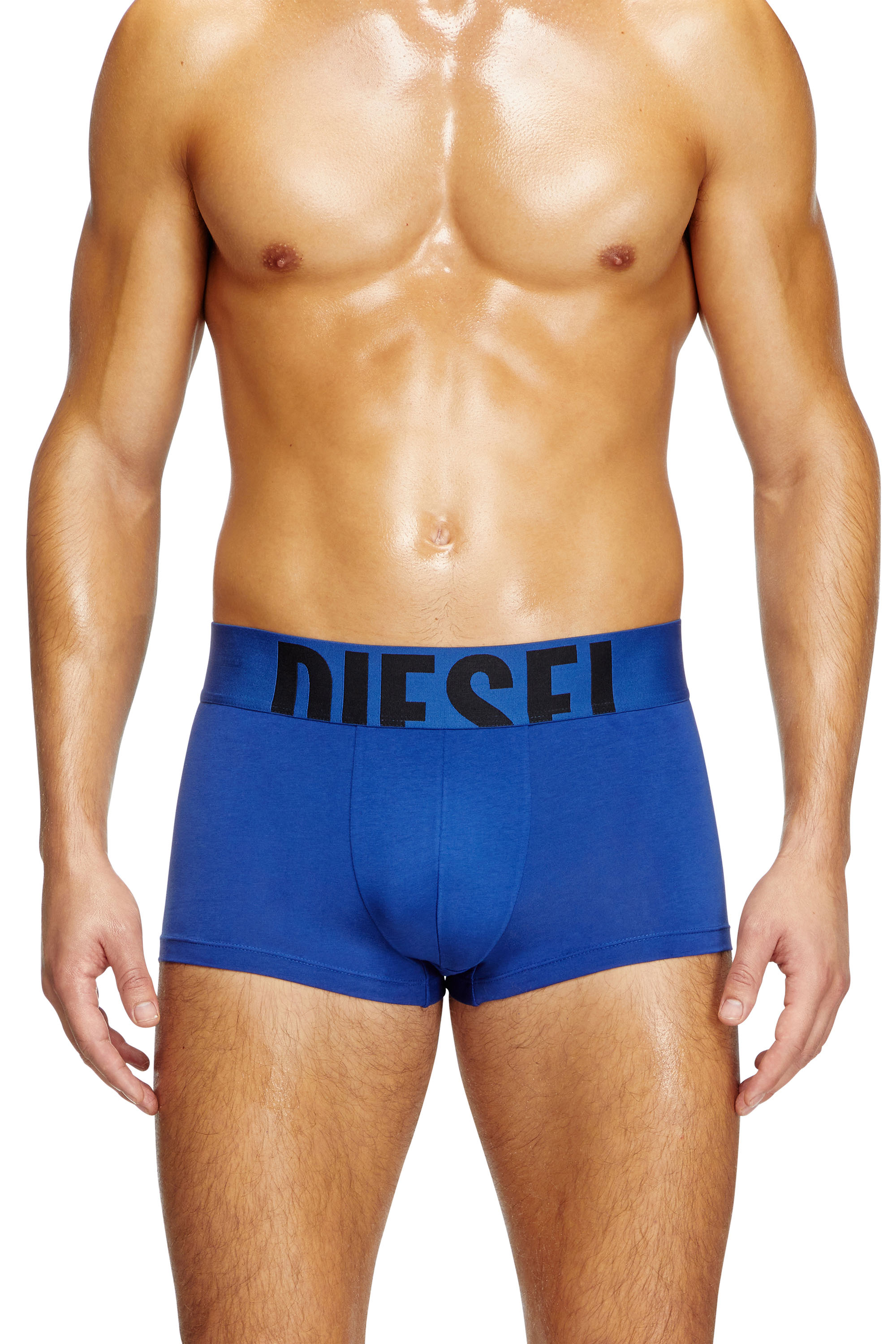Diesel - DAMIEN-D-POP-55, Herren Retropants mit Cut-off-Logo in Blau - 1