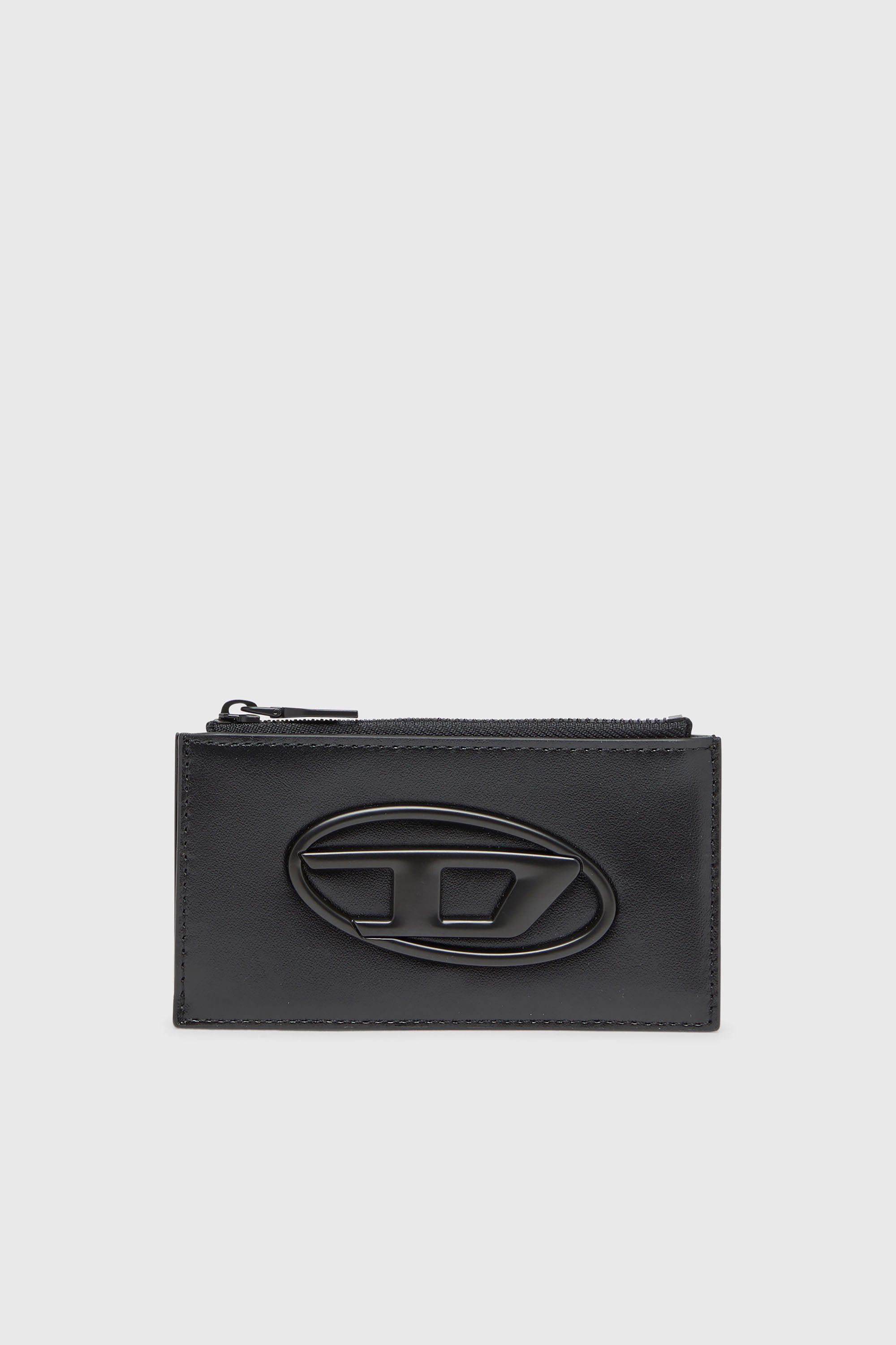 Diesel - HOLI-D CARD HOLDER III, Herren Kartenetui aus Leder in Schwarz - 1