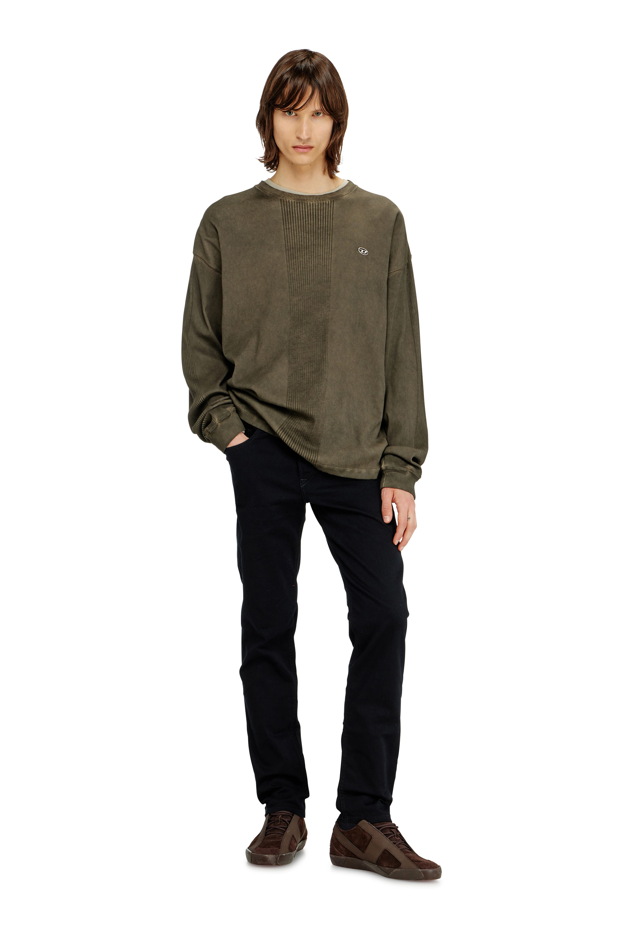 Diesel - Herren Regular Jeans 2023 D-Finitive 069YP, Schwarz/Dunkelgrau - 3