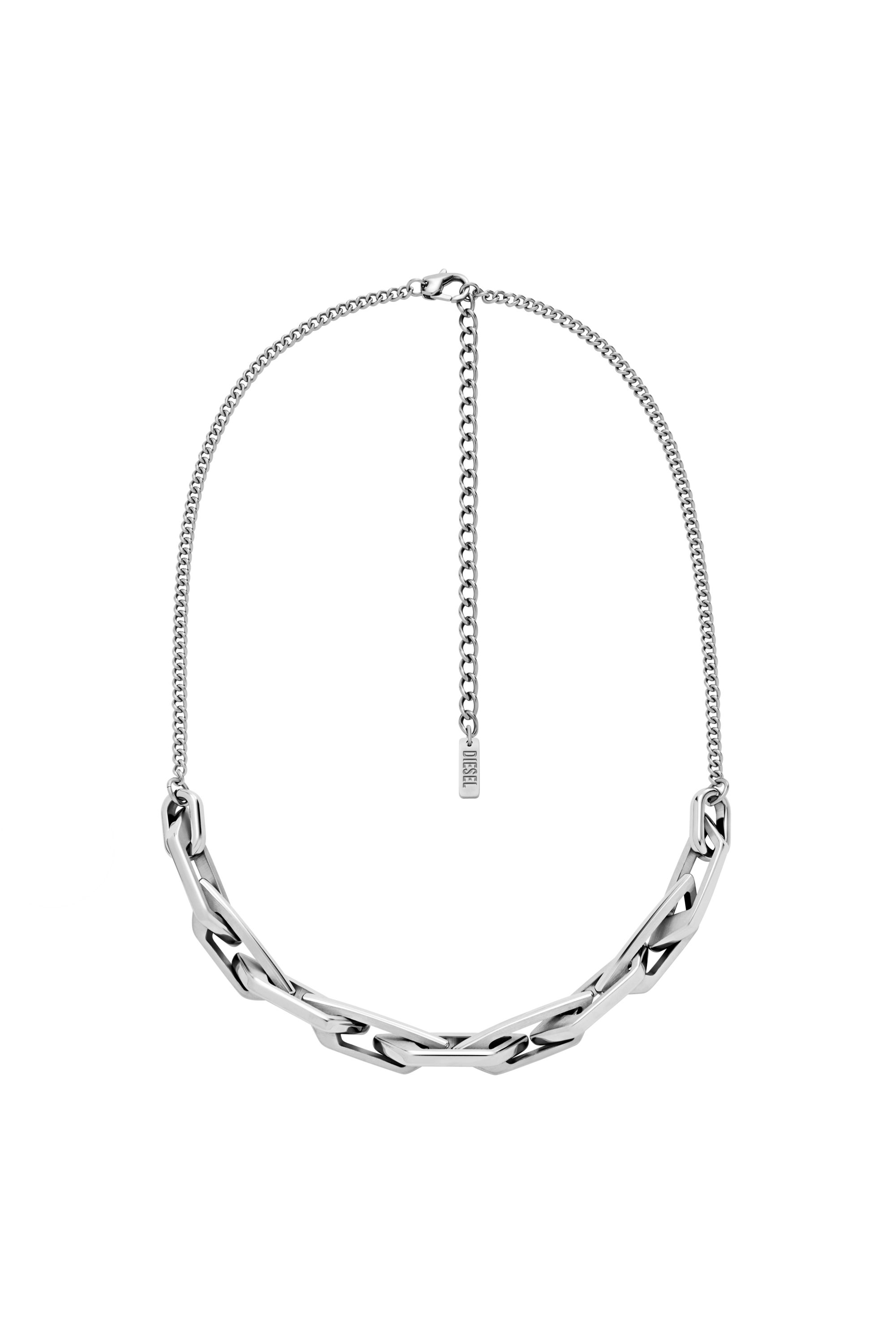 Diesel - DX1578040 JEWEL, Unisex's Stainless Steel Chain Necklace in Silver - 2