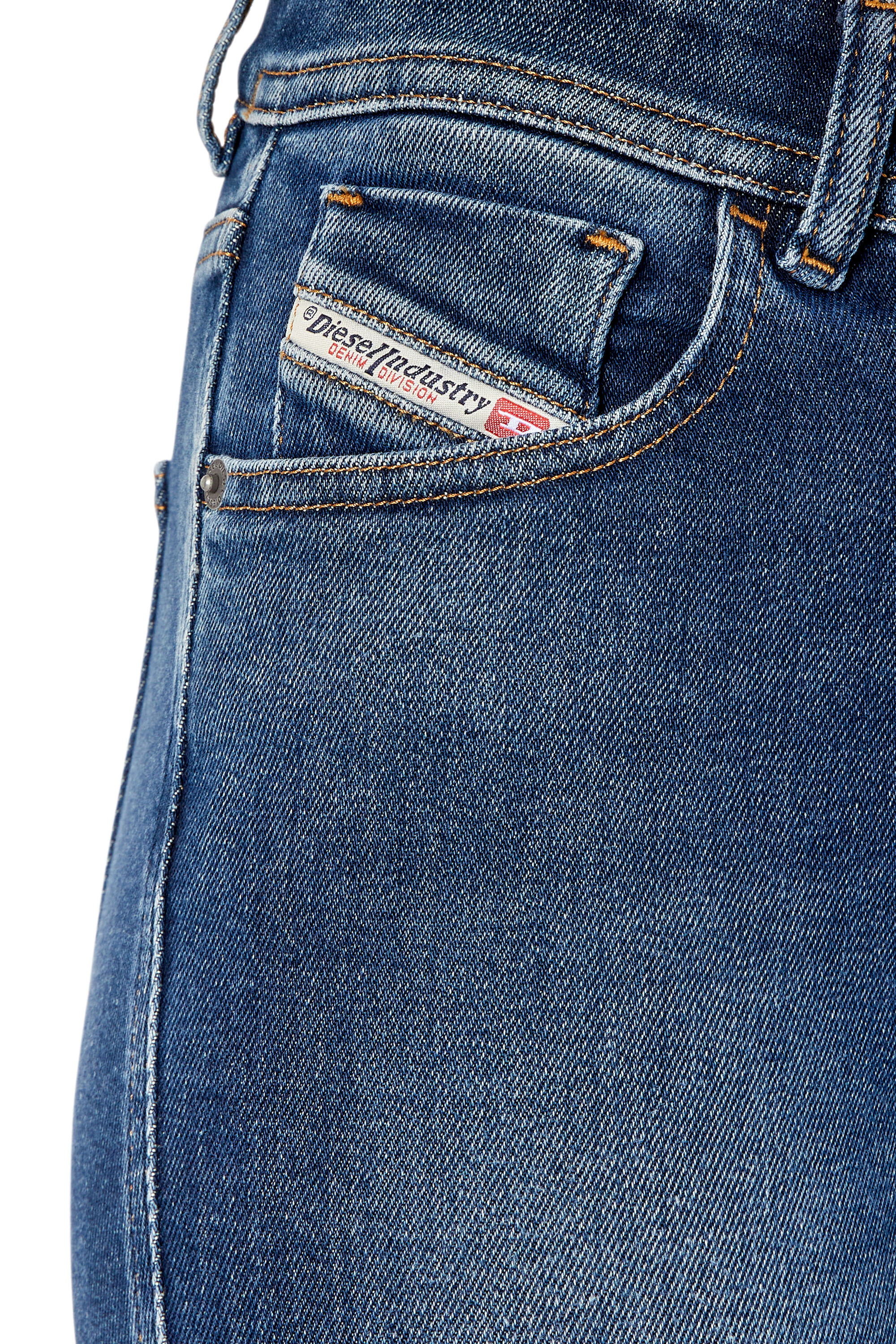 Diesel - 2017 Slandy 09E97 Super skinny Jeans, Dunkelblau - Image 3