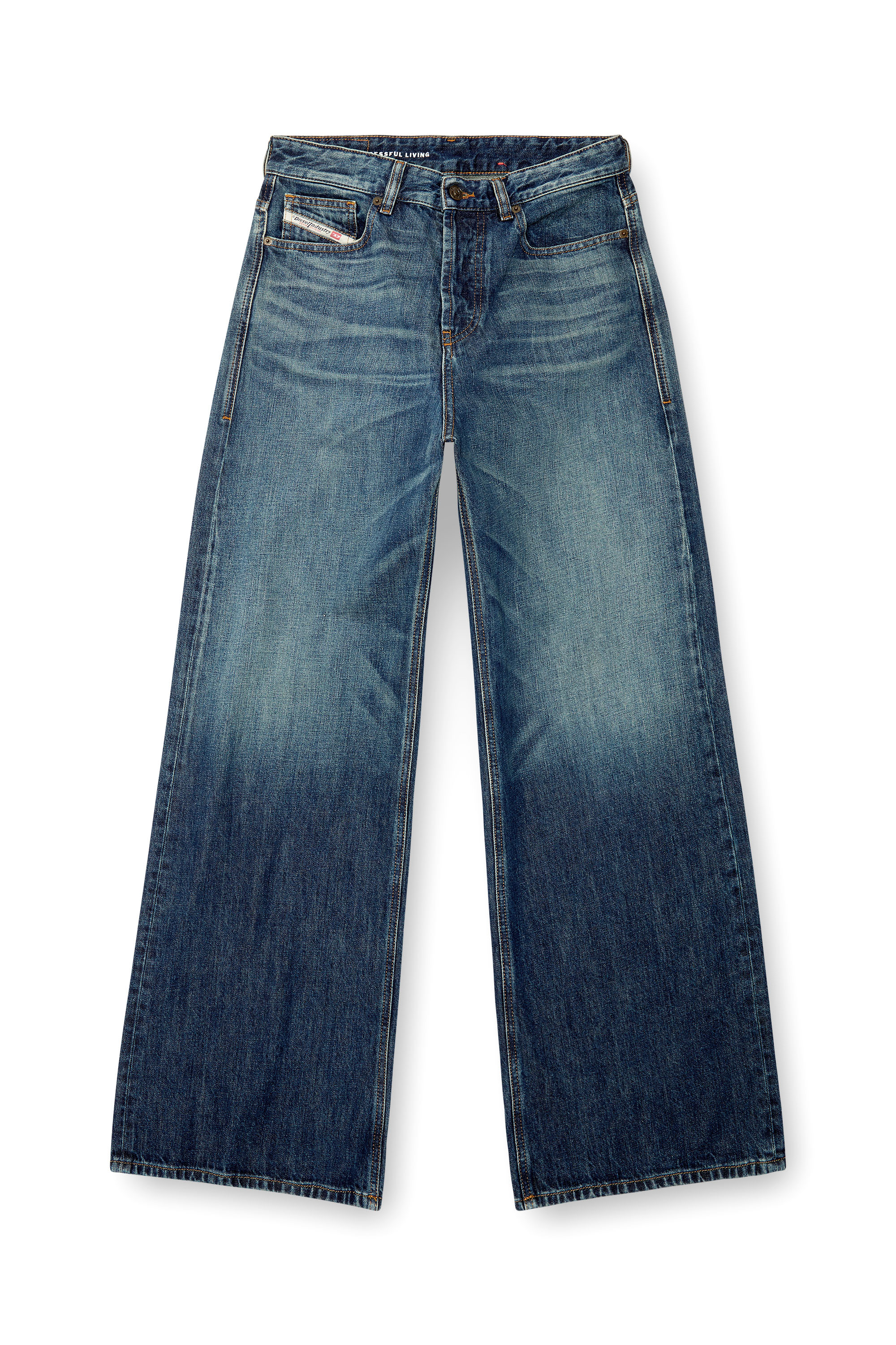 Diesel - Damen Relaxed Jeans 1996 D-Sire 09H59, Dunkelblau - 3