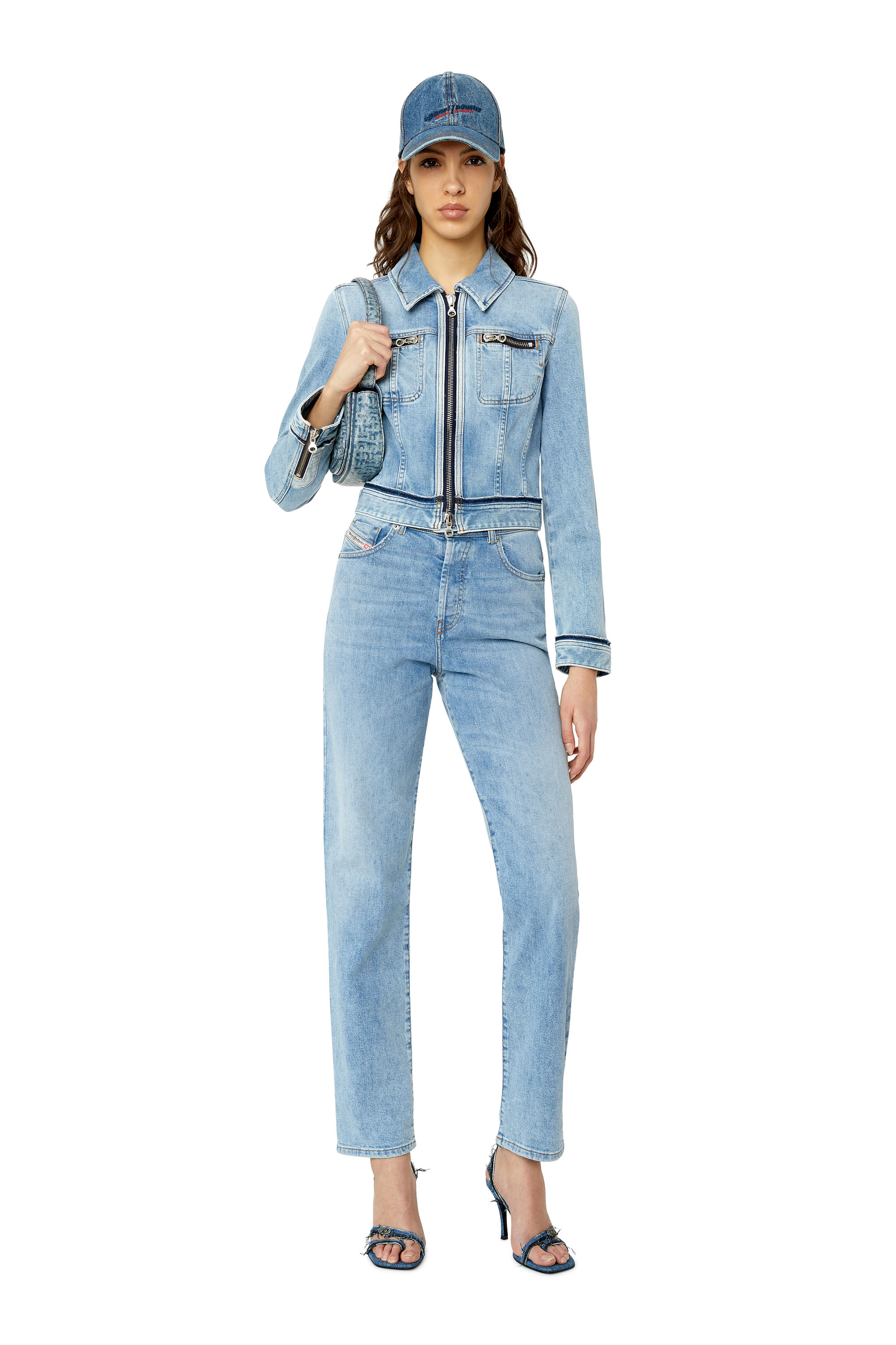 Diesel - 1956 D-Tulip 09F41 Straight Jeans, Hellblau - Image 4