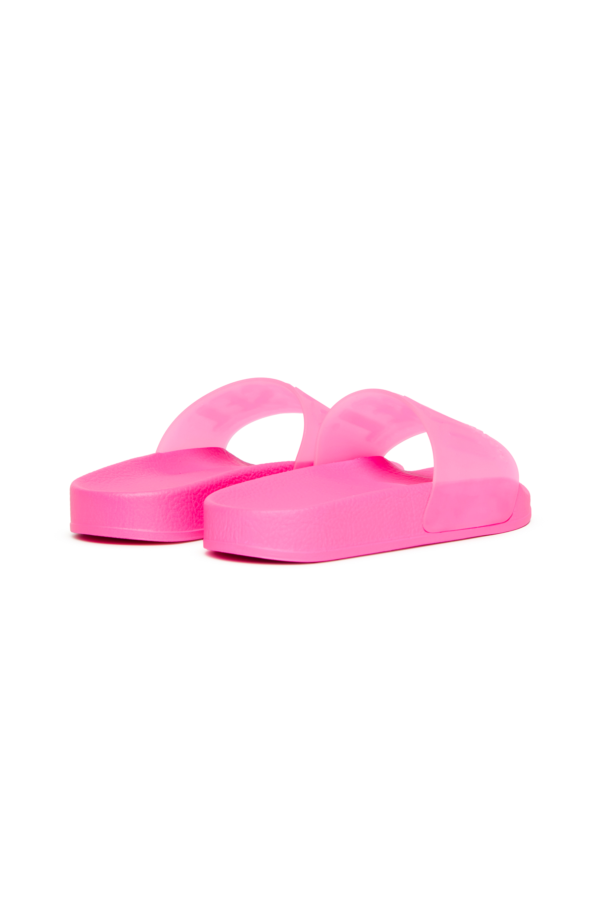 Diesel - SA-MAYEMI CC, Unisex Pool-Slides aus semitransparentem Gummi in Rosa - 3