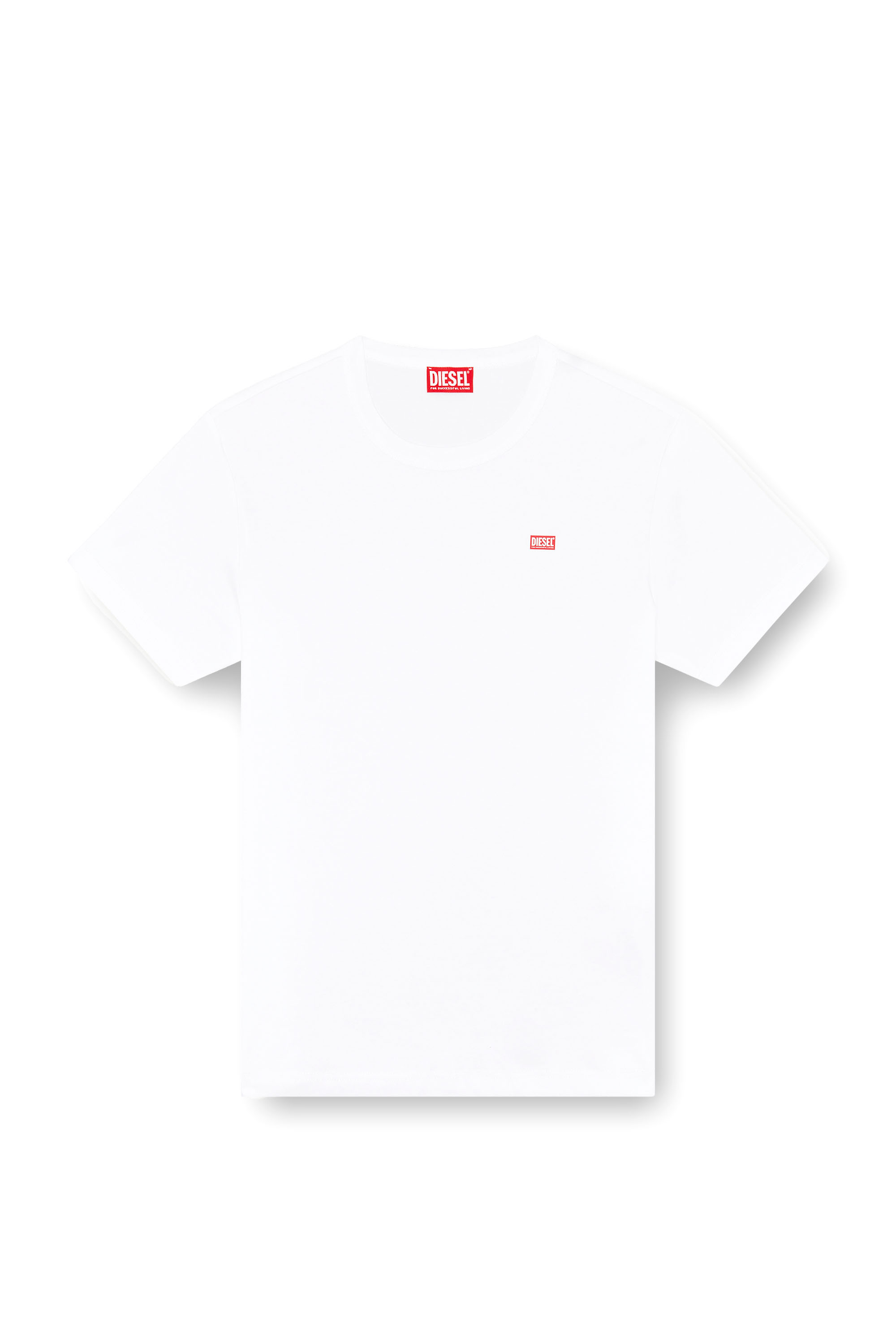 Diesel - T-MIEGOR-K77, Herren T-Shirt aus merzerisierter Baumwolle in Wei&szlig; - 3