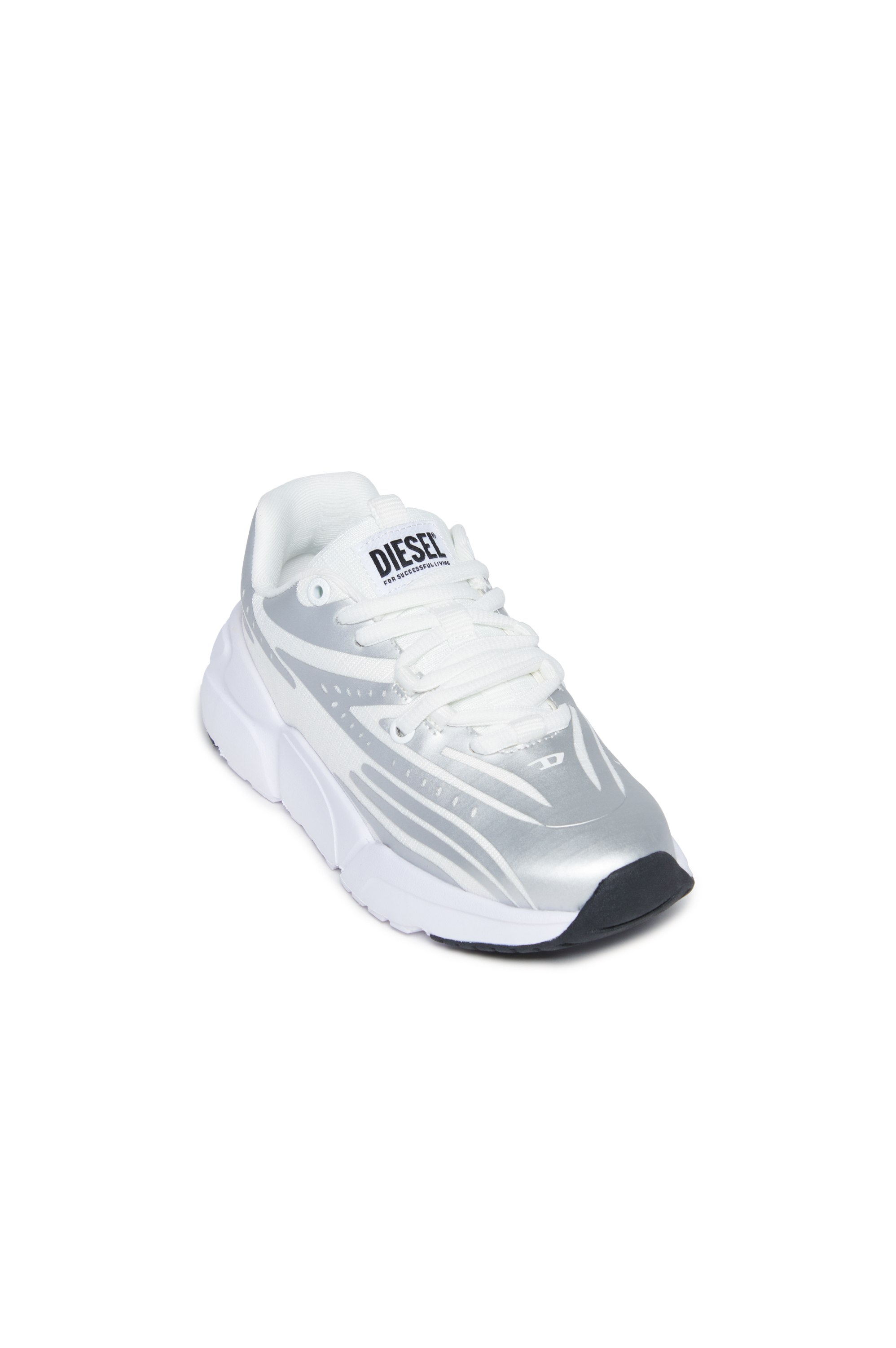 Diesel - S-MILLENIUM SPEED LC, Unisex's Sneakers in coated ripstop in Silver - 4