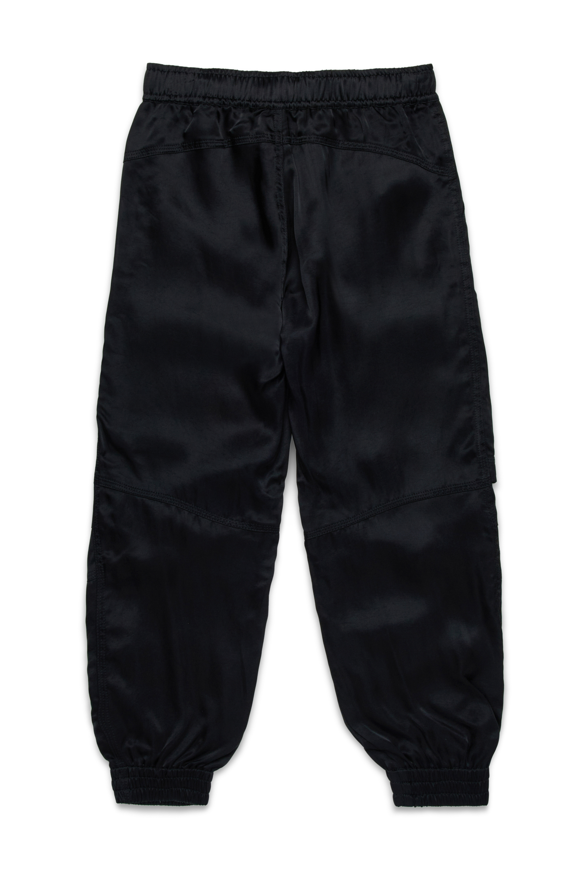 Diesel - PMIRTAS, Damen Cargohose aus Satin mit Oval D in Schwarz - 2