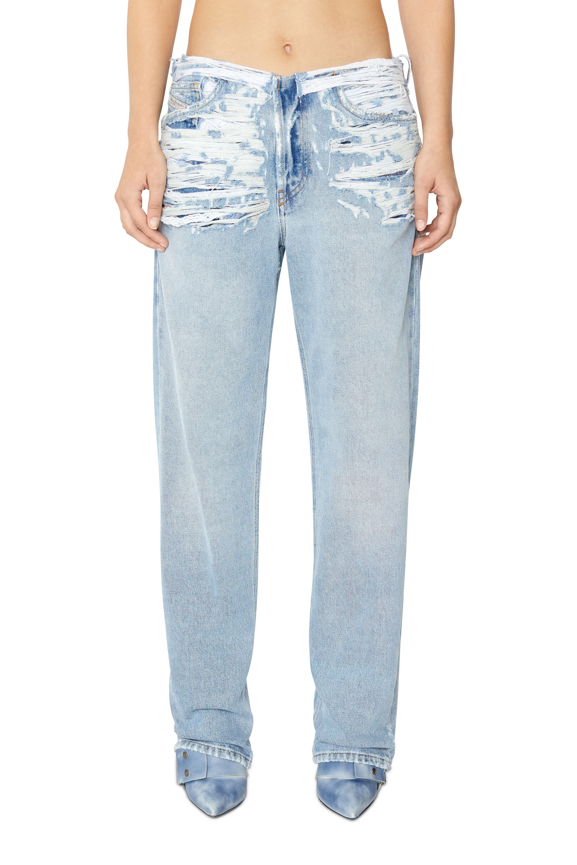 Diesel - D-Ark 007N7 Straight Jeans, Hellblau - Image 1