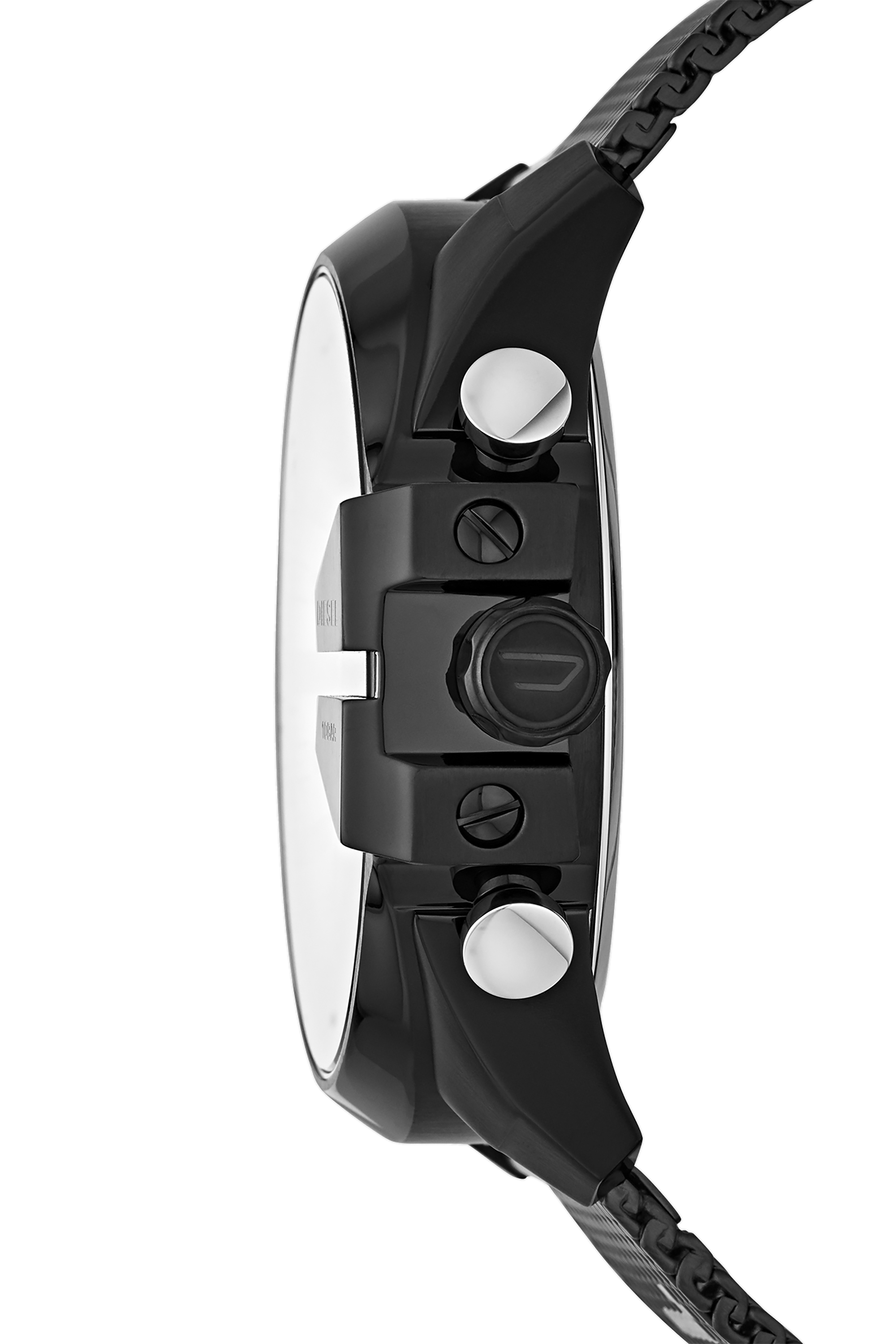Diesel - DZ4514, Herren Zweifarbige Mega Chief-Armbanduhr aus Edelstahl in Schwarz - 3