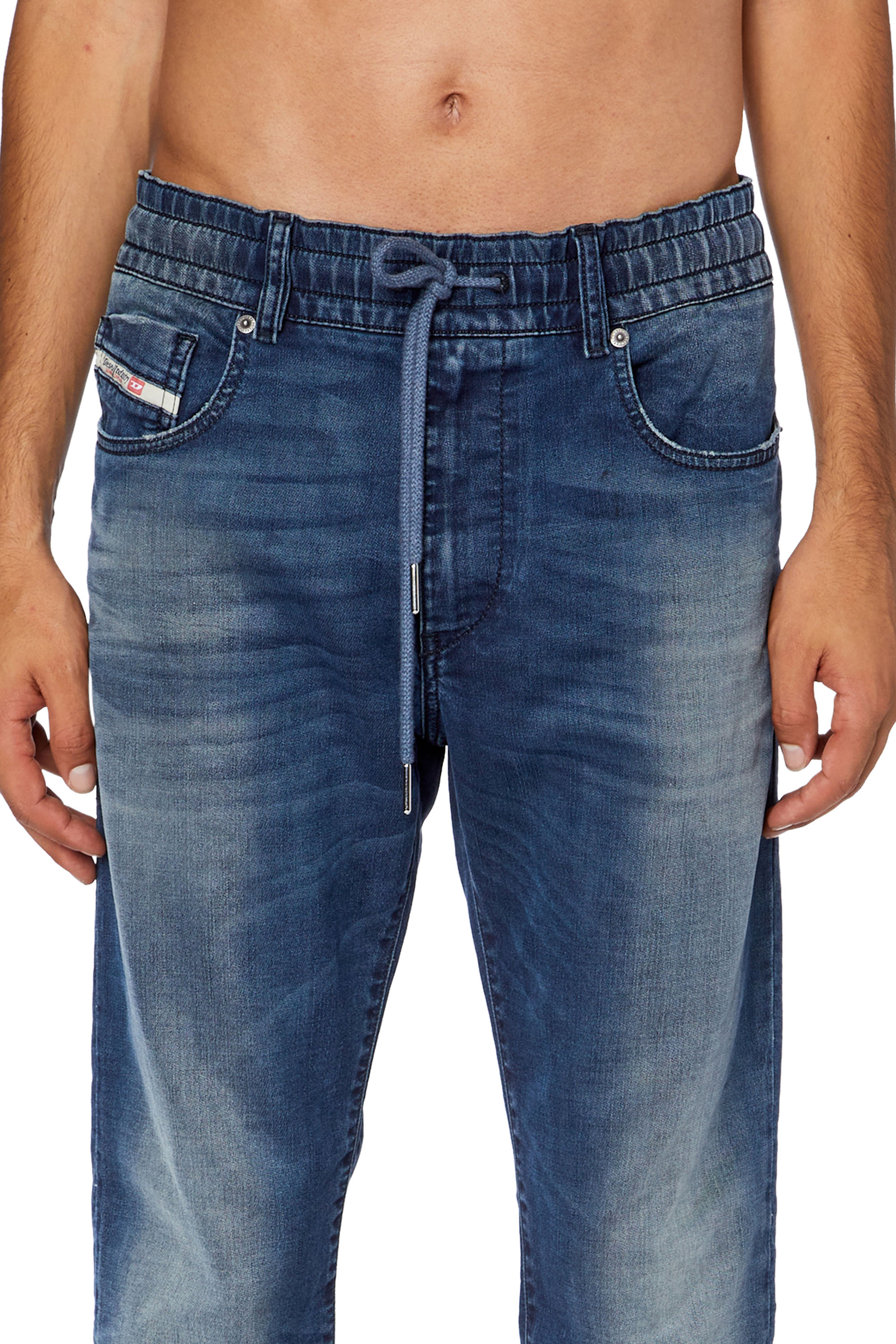 Diesel - Slim D-Strukt JoggJeans® 068FT, Dunkelblau - Image 3