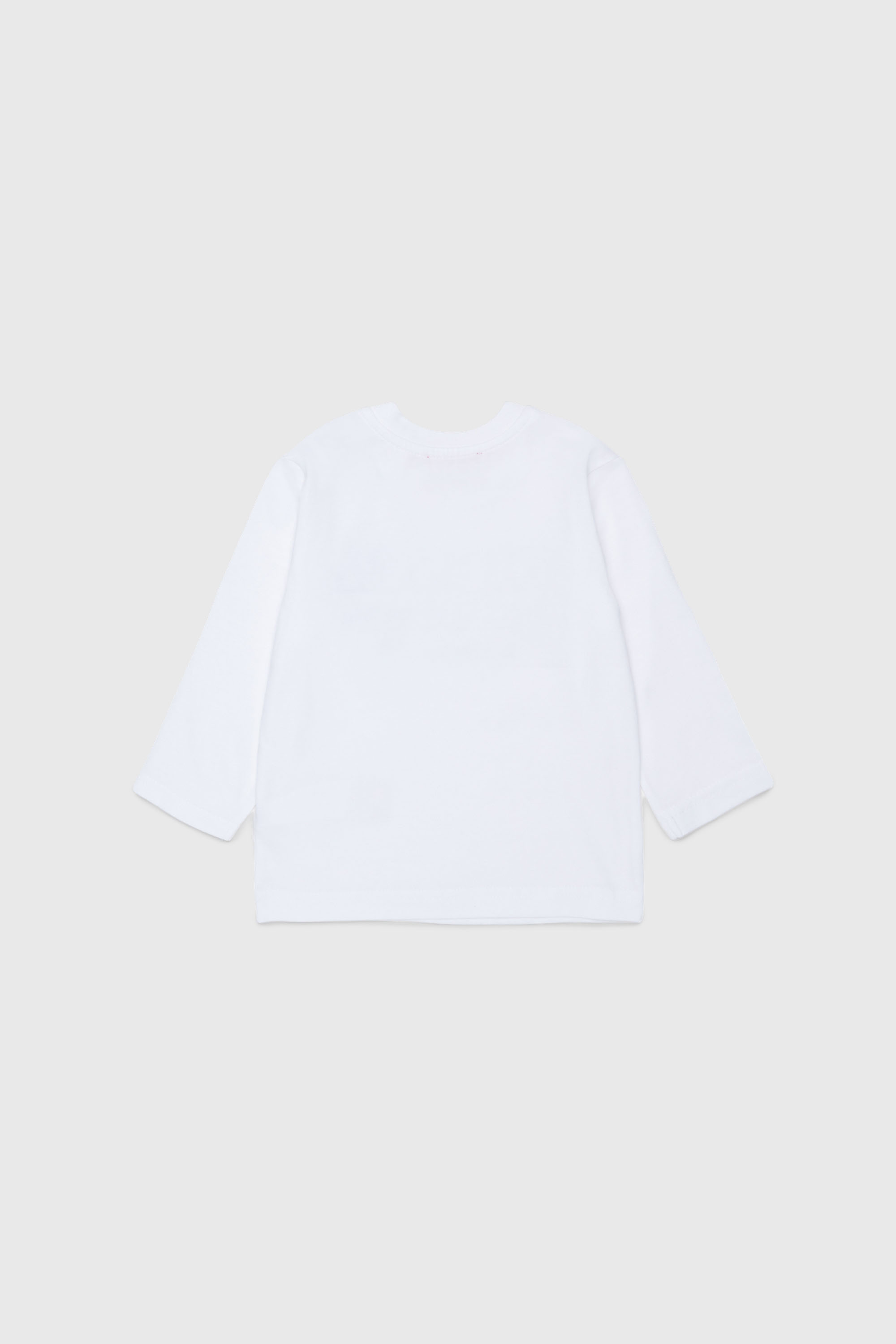 Diesel - TLODIMB, Man's Long-sleeve T-shirt with Diesel Industry print in White - 2