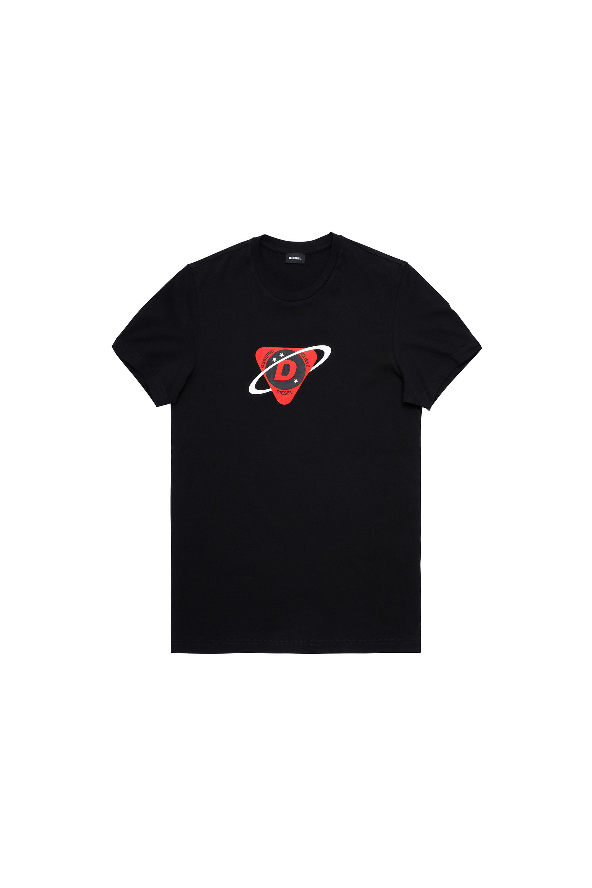 T-DIEGOS-K24, Schwarz/Rot - T-Shirts