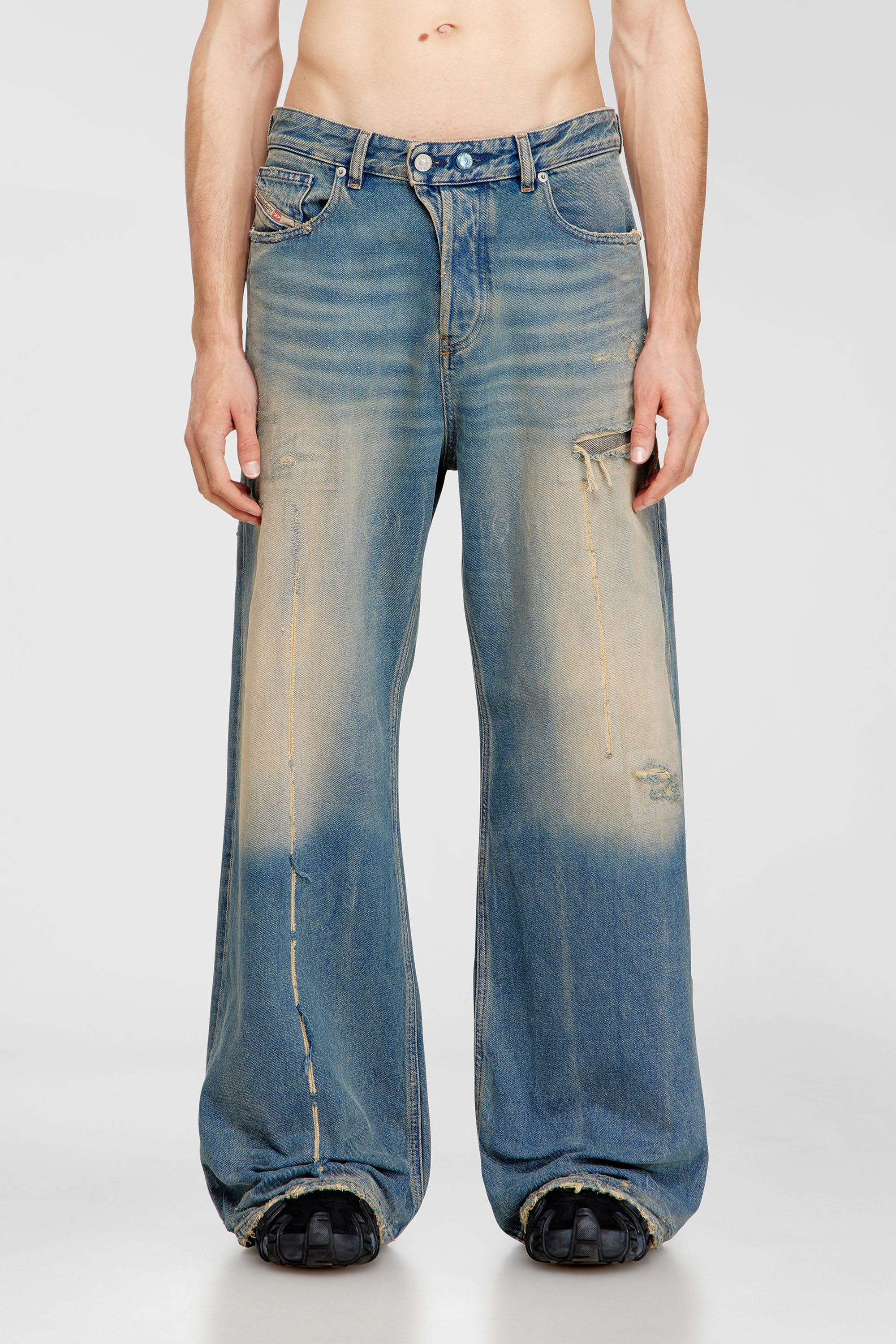 Diesel - Unisex Relaxed Jeans 1996 D-Sire 09N29, Mittelblau - 2