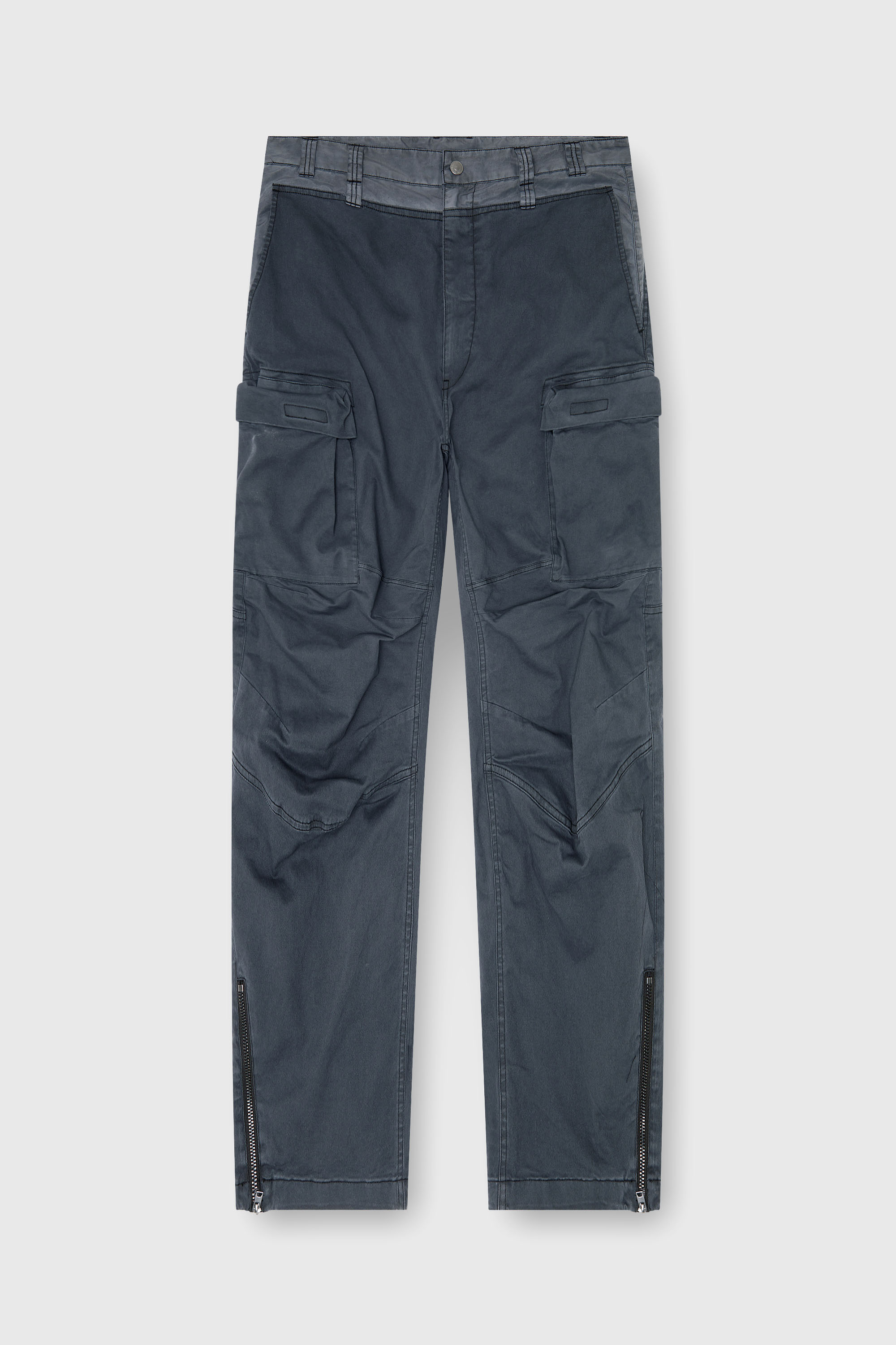Diesel - P-DELLS, Herren Cargo-Hose aus Baumwolle und Nylon in Blau - 2