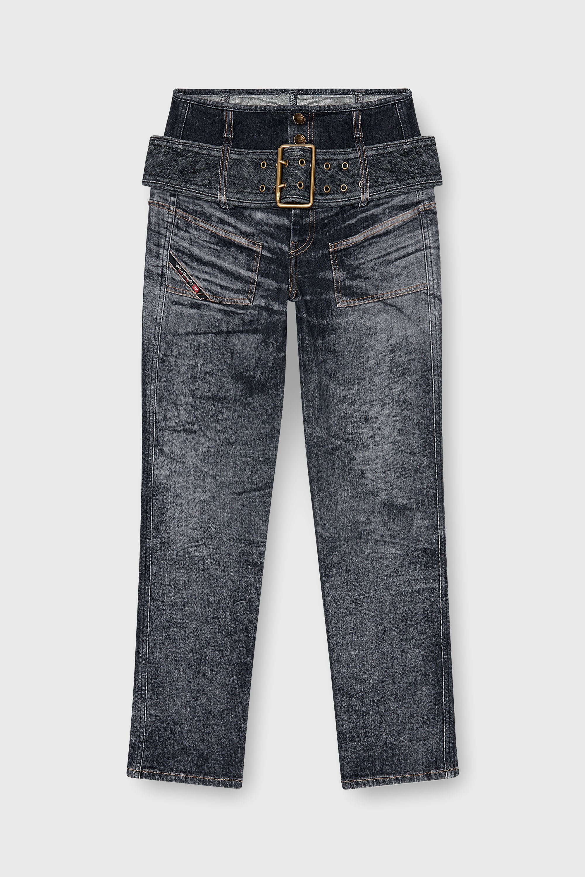 Diesel - Damen Slim Jeans D-Gorina 09Q30, Schwarz/Dunkelgrau - 2