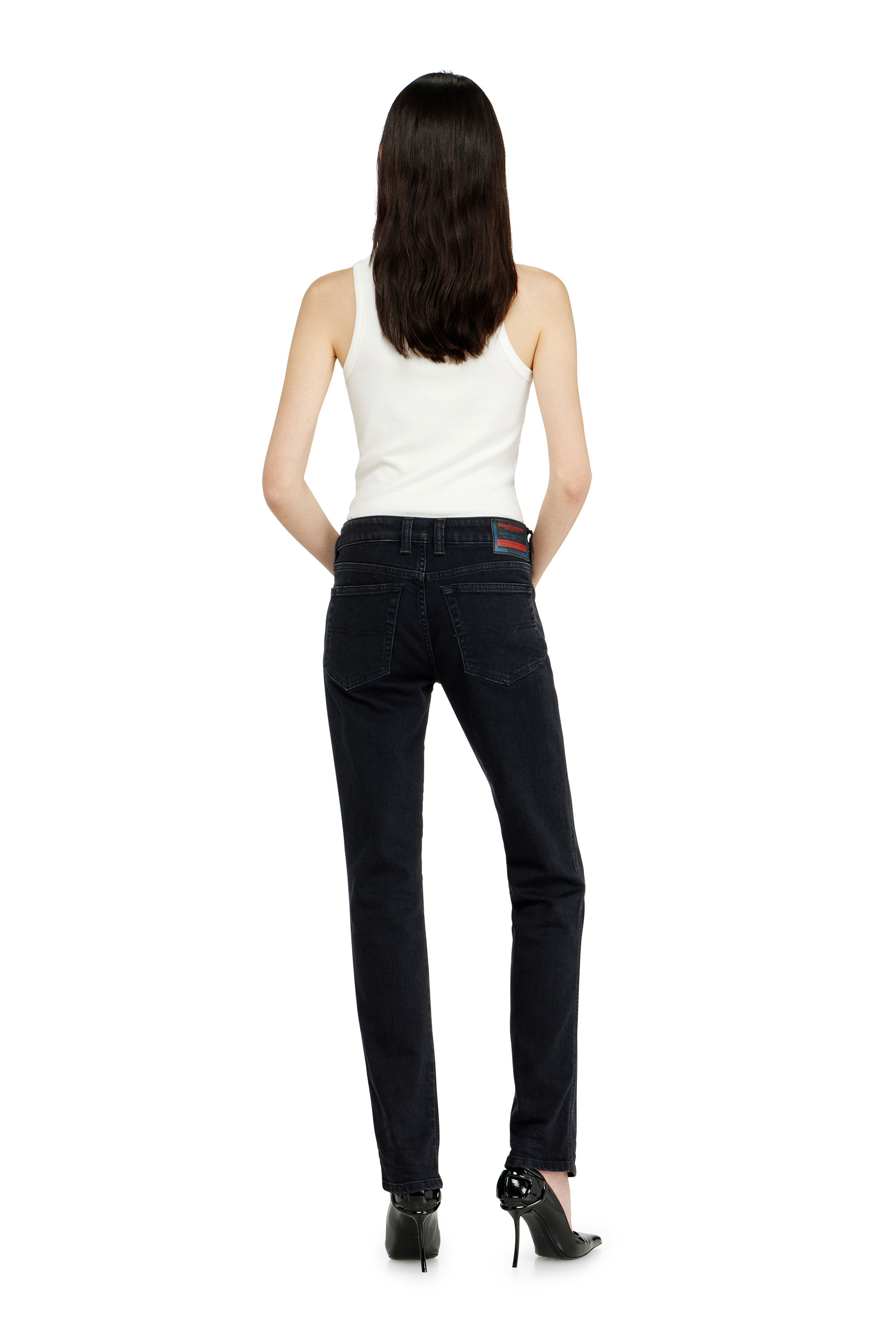 Diesel - Damen Slim Jeans 1992 D-Jiann 09N89, Schwarz/Dunkelgrau - 3