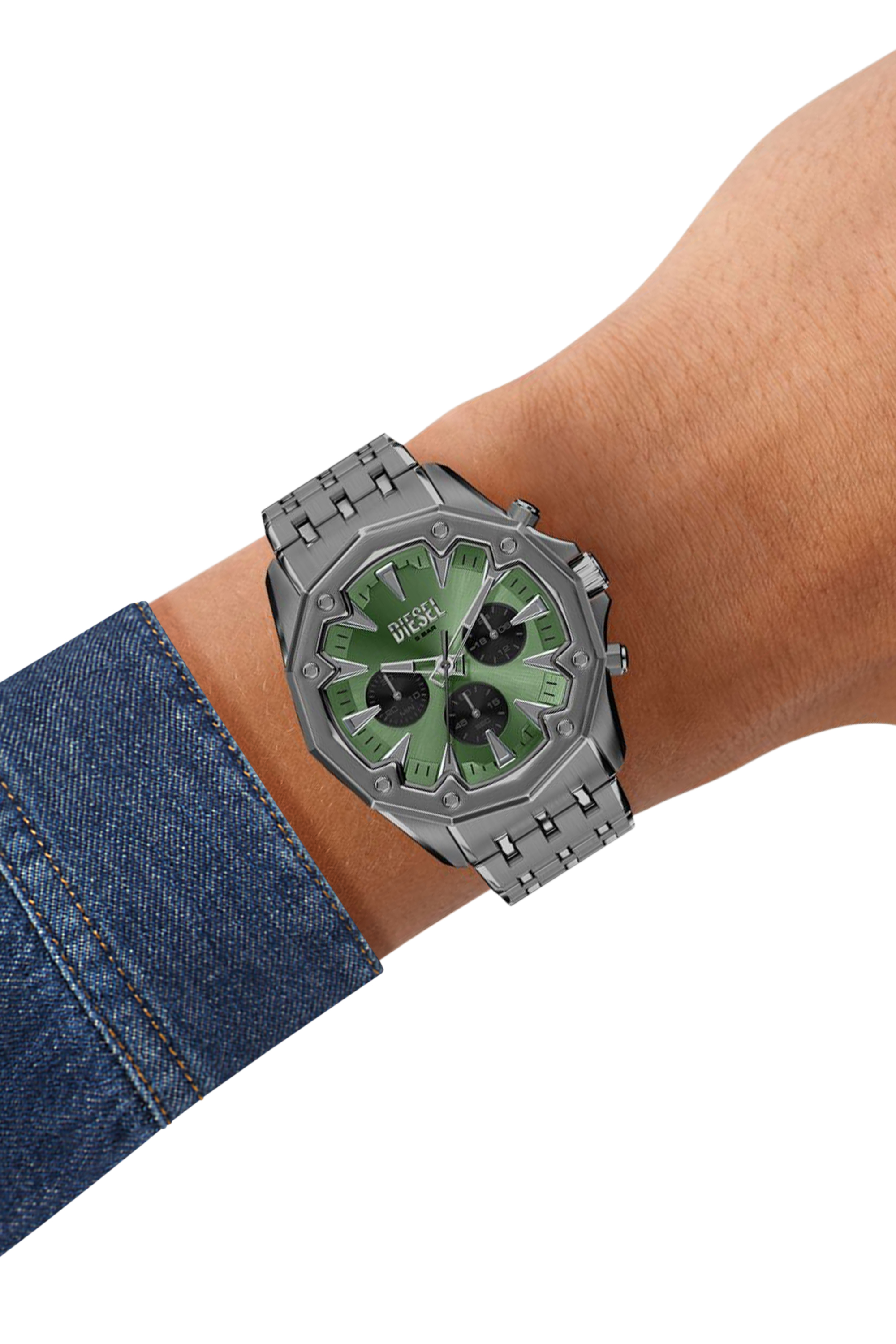 Diesel - DZ4711 WATCH, Herren Stinger gunmetal Edelstahl-Uhr in Dunkelgrau - 7