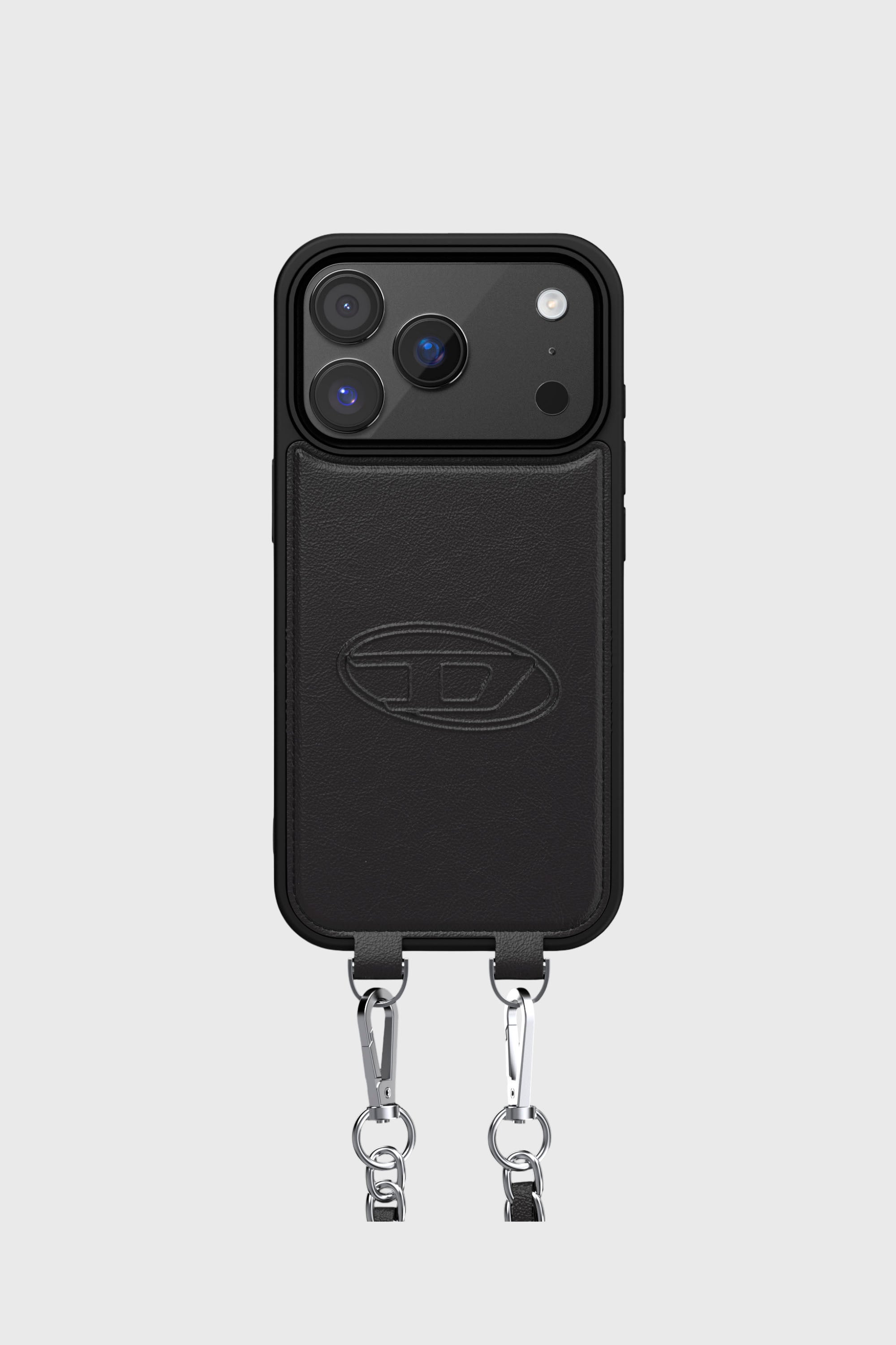 Diesel - 60662 MOULDED CASE, Unisex Oval D H&uuml;lle mit Handschlaufe und MagSafe f&uuml;r iPhone 17 Pro in Schwarz - 1
