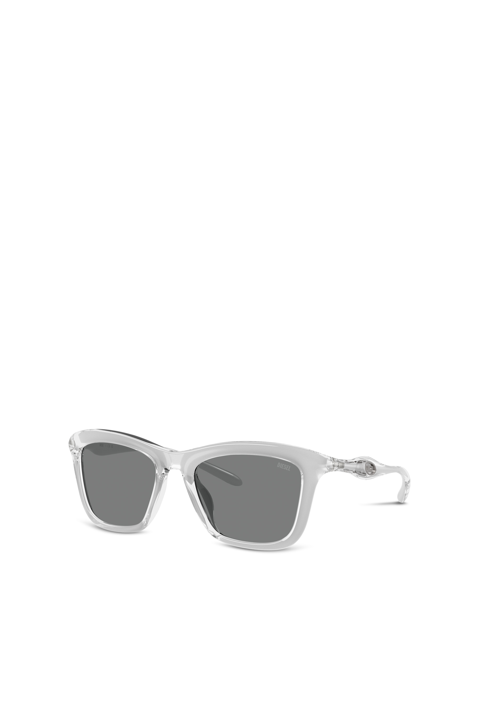 Diesel - 0DL3008U, Unisex Eckige Sonnenbrille in Grau - 1