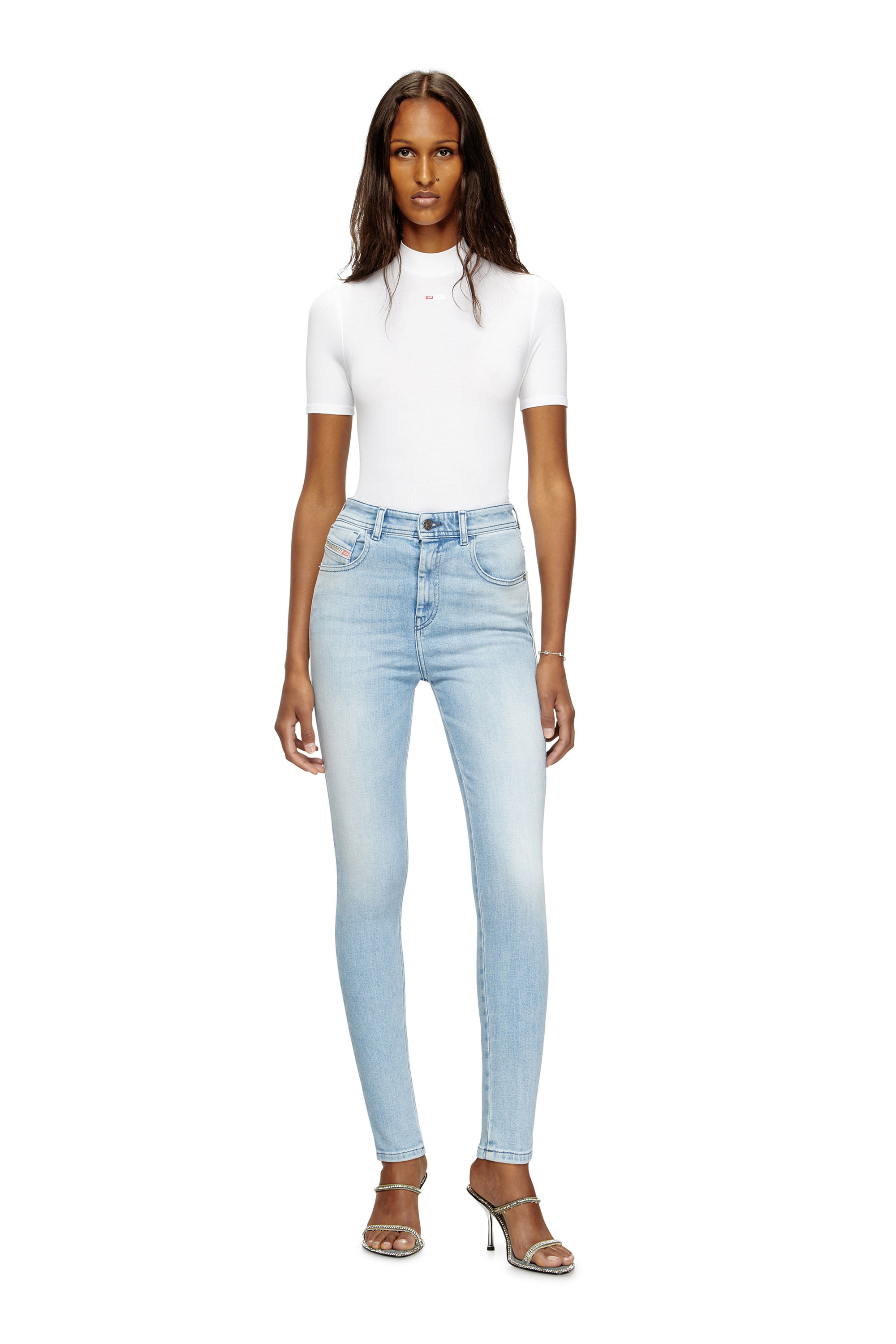 Diesel - Damen Skinny Jeans 1984 Slandy-High 09M05, Hellblau - 2